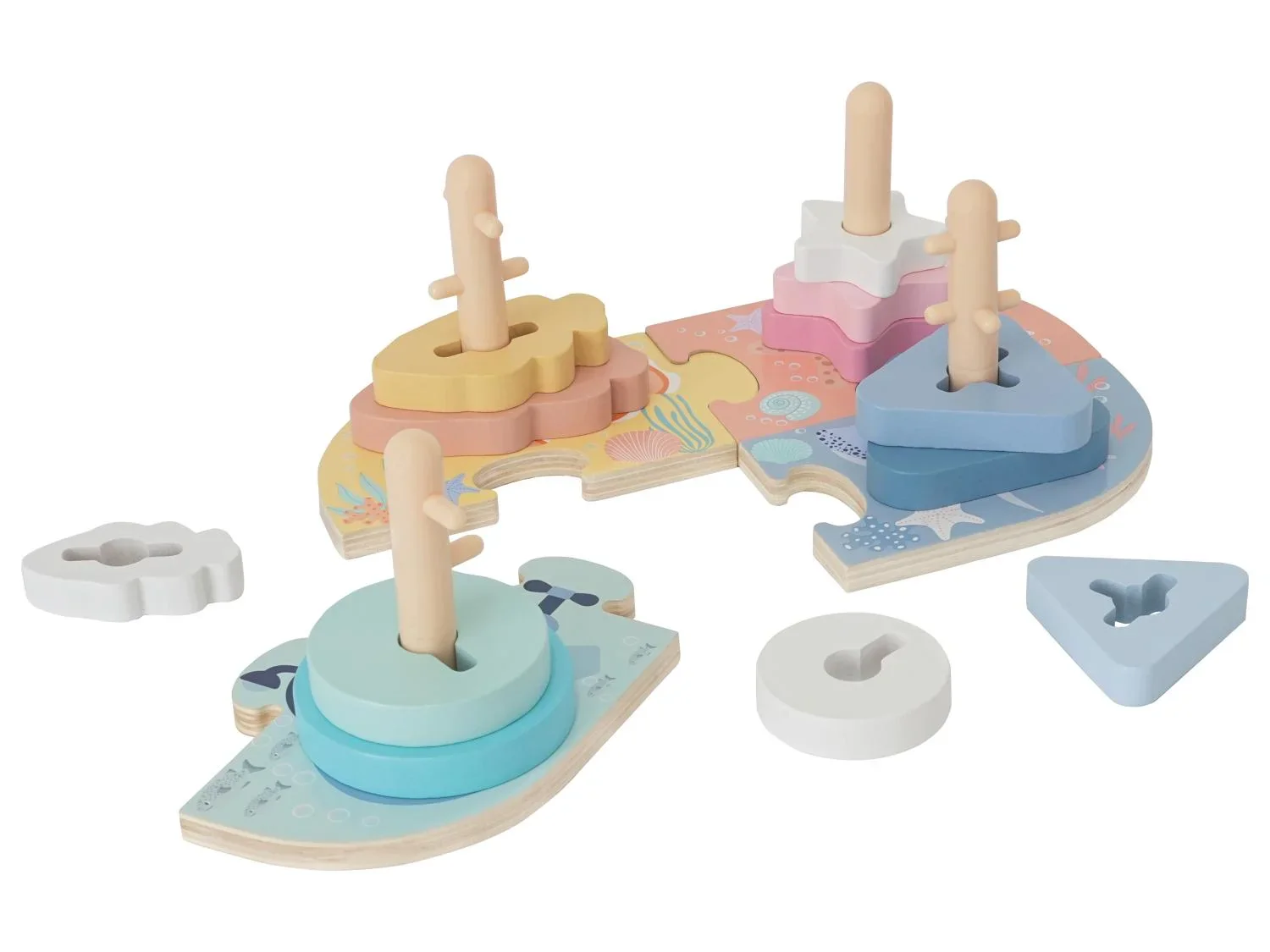 lupilu Jeu de motricit en bois