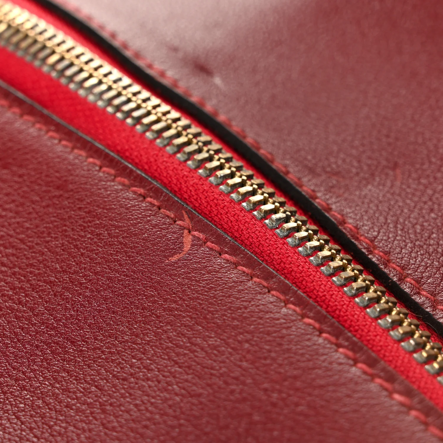 Felt Barenia Feu2Dou Travel Bag Rouge Vif Rouge H