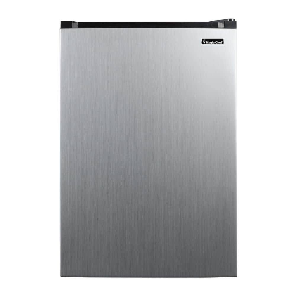 4.4 Cu. ft. Mini Fridge in Stainless Steel Look Without Freezer