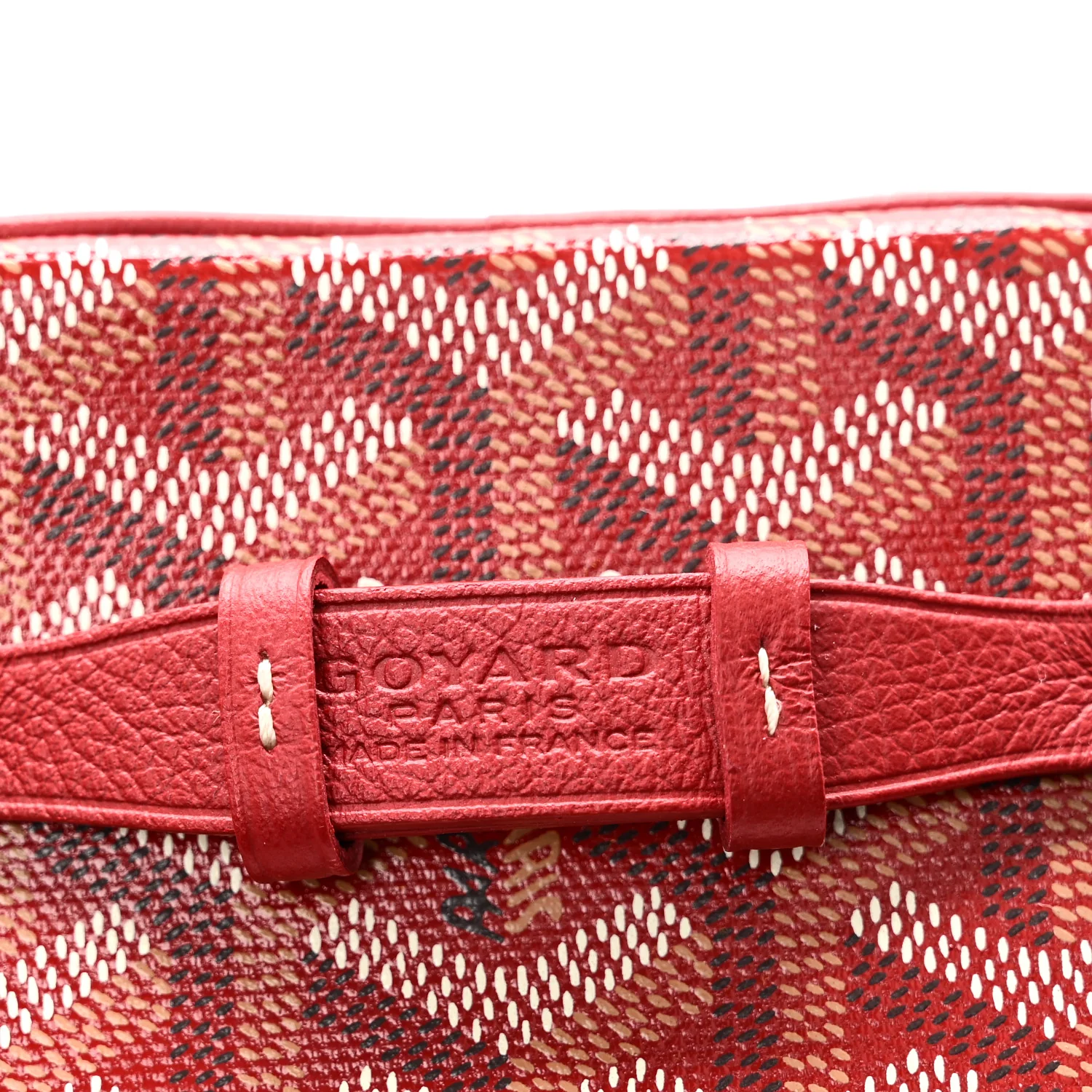Goyardine Muse Nano Vanity Case Red