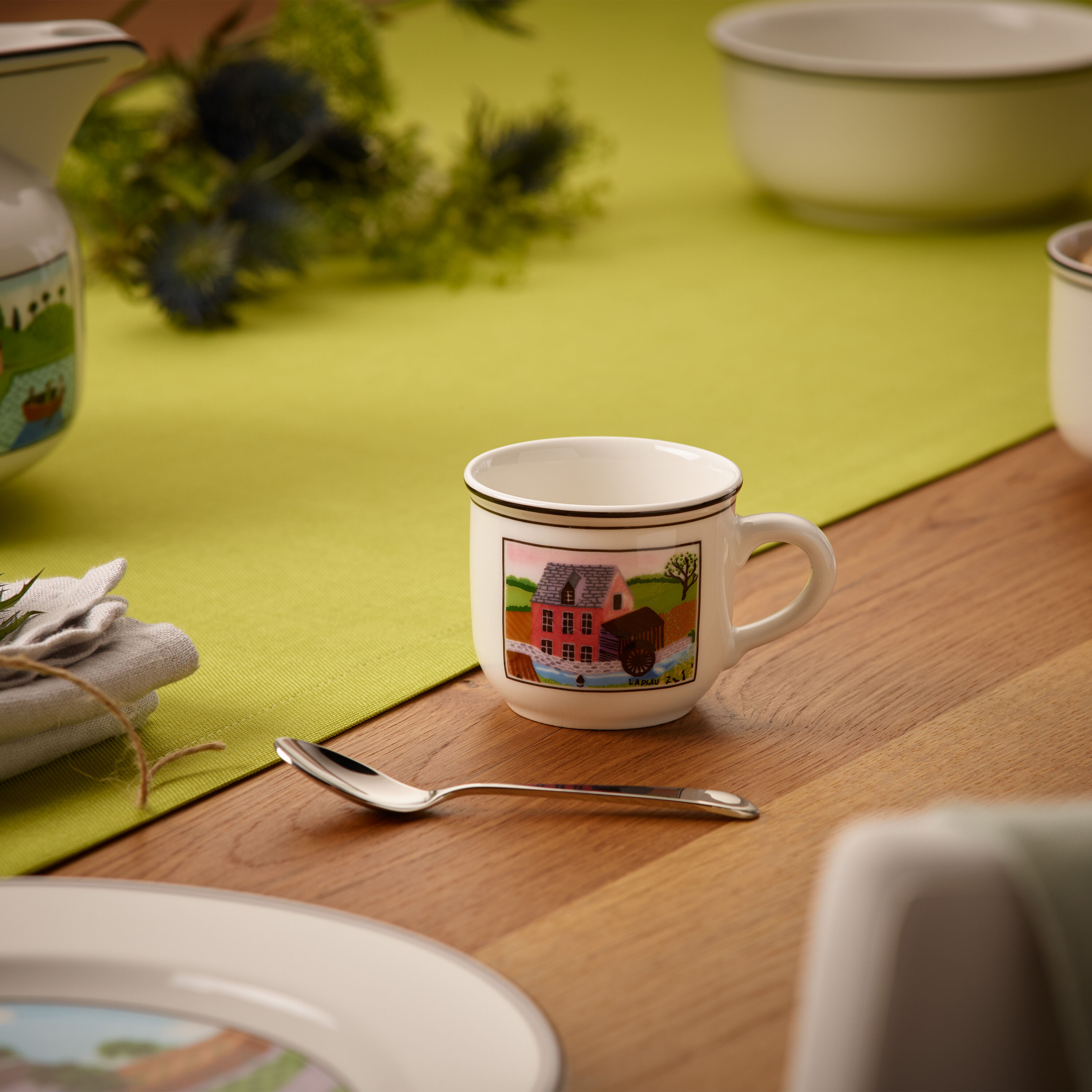 Design Naif Espresso cup - Multi-colored, 3.1 oz, Premium Porcelain