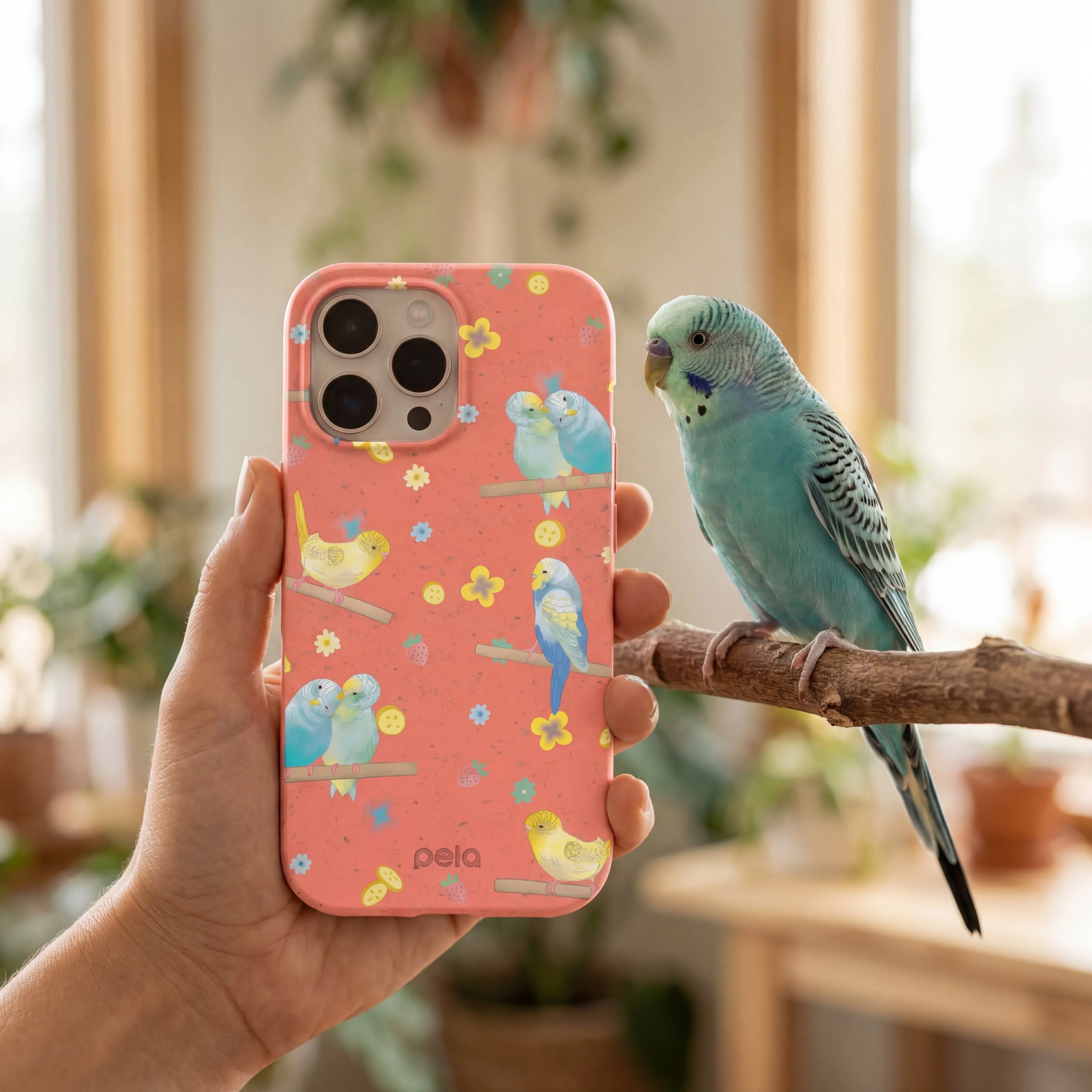 Bubblegum Pink Budgie Daydream iPhone 16e/17e Case