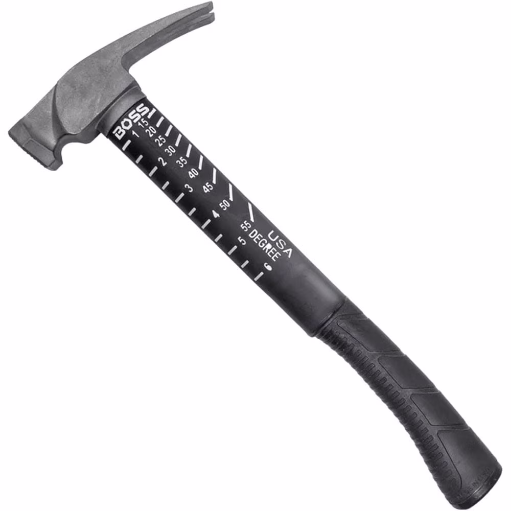Boss BH14TIPFM 14oz. Titanium Hammer with Fiberglass Handle - Made in USA