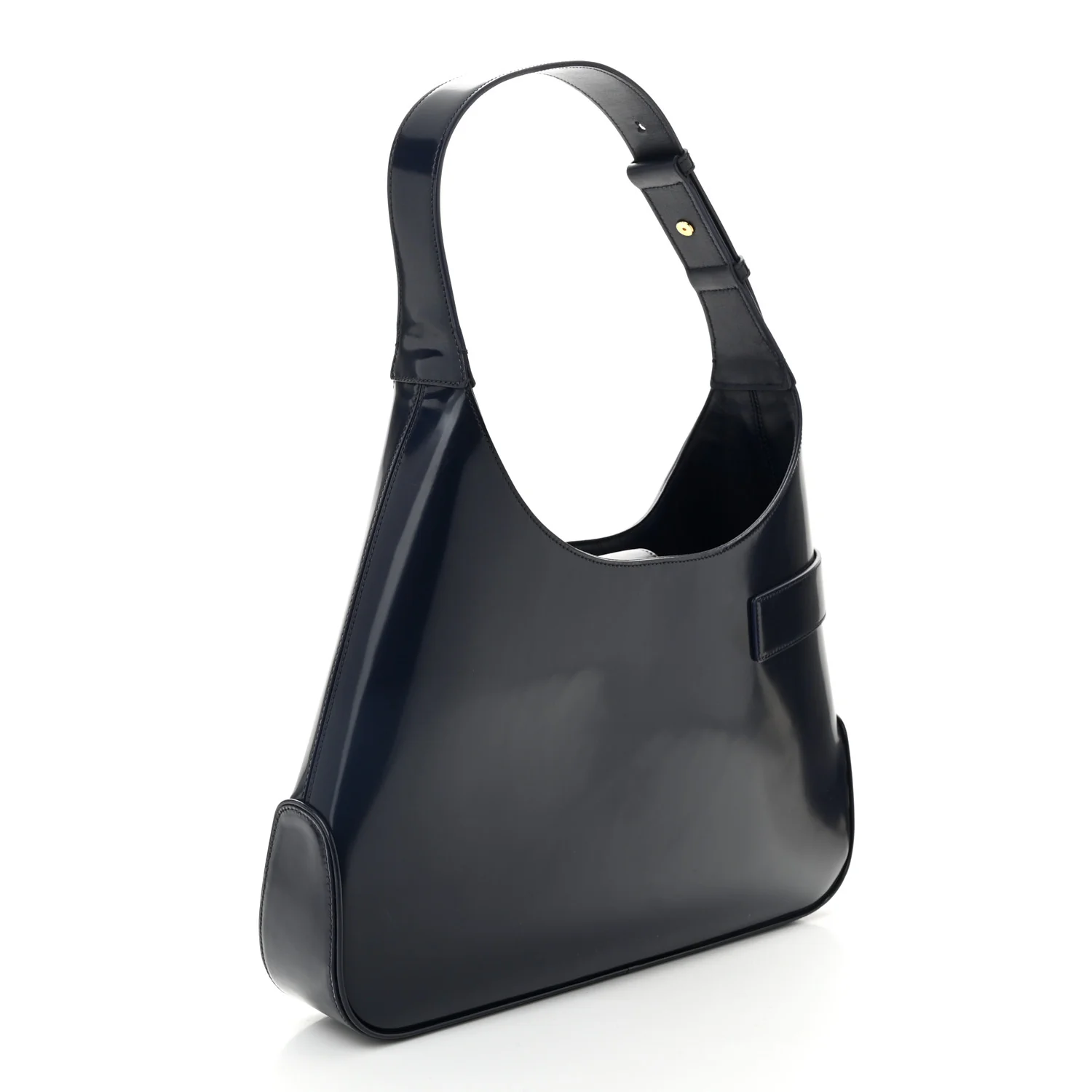 Brushed Calfskin Gancini Hobo Midnight