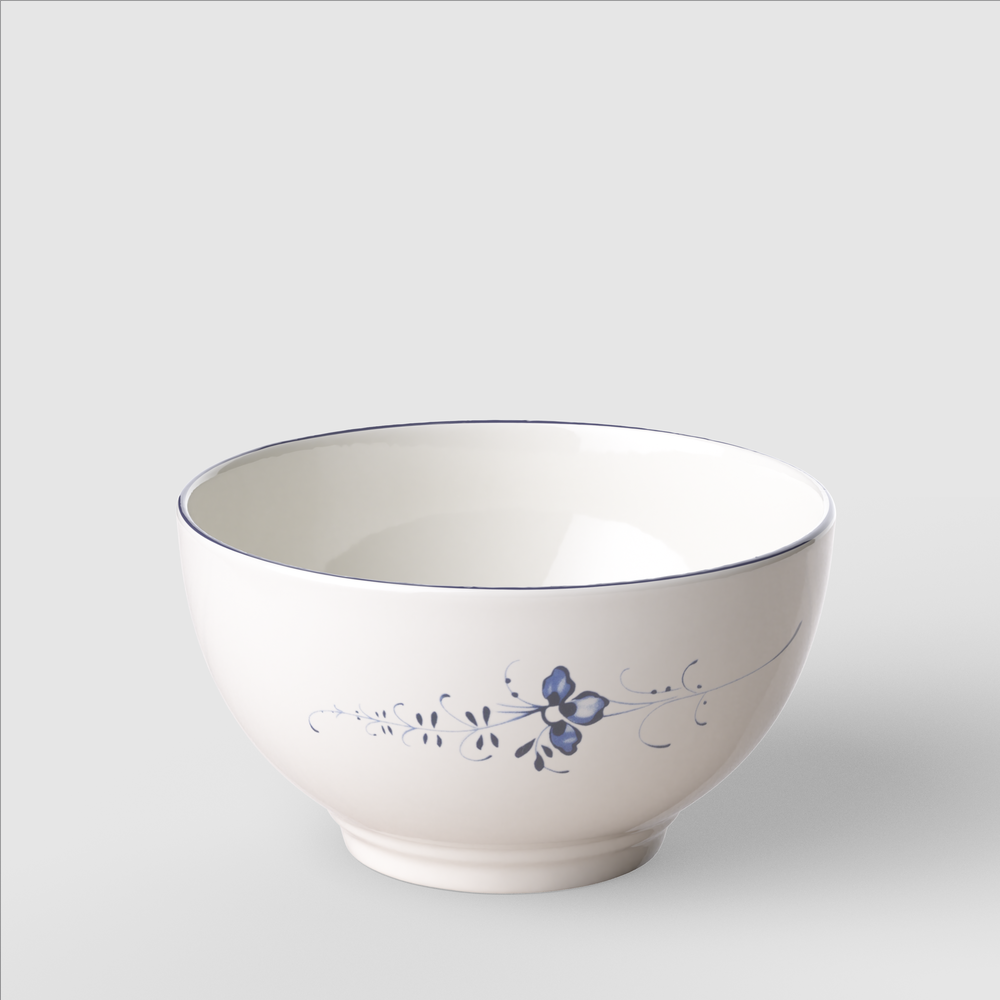 Vieux Luxembourg Cereal bowl - White, 15.9 oz, Premium Porcelain
