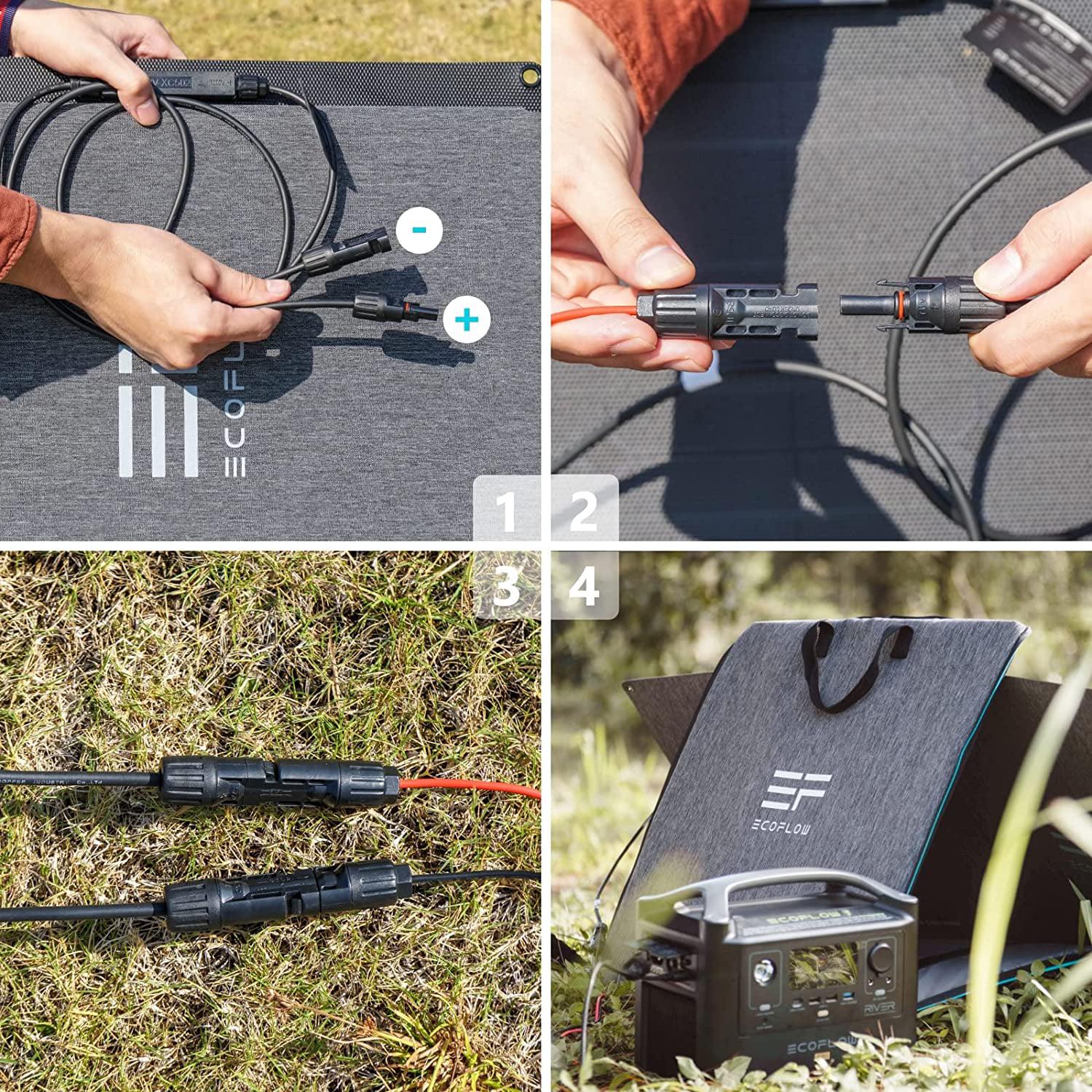 60W Portable Solar Panel for Power Station. Foldable Solar Charger with Adjustable Kickstand. Waterproof IP67 for Outdoor Camping.RV.off Grid System - Image 6