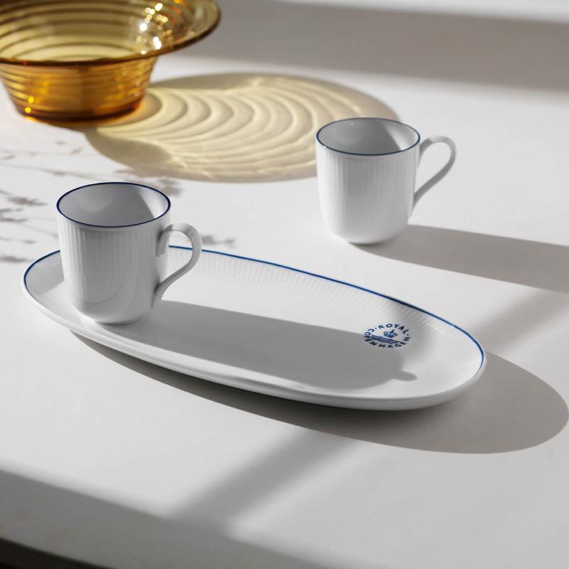 Blueline oval tallerke 37 cm