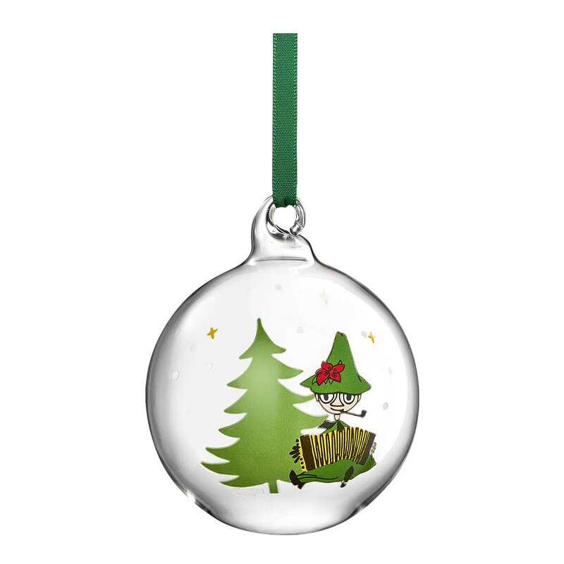 Mummi julekule 7 cm gran grønn