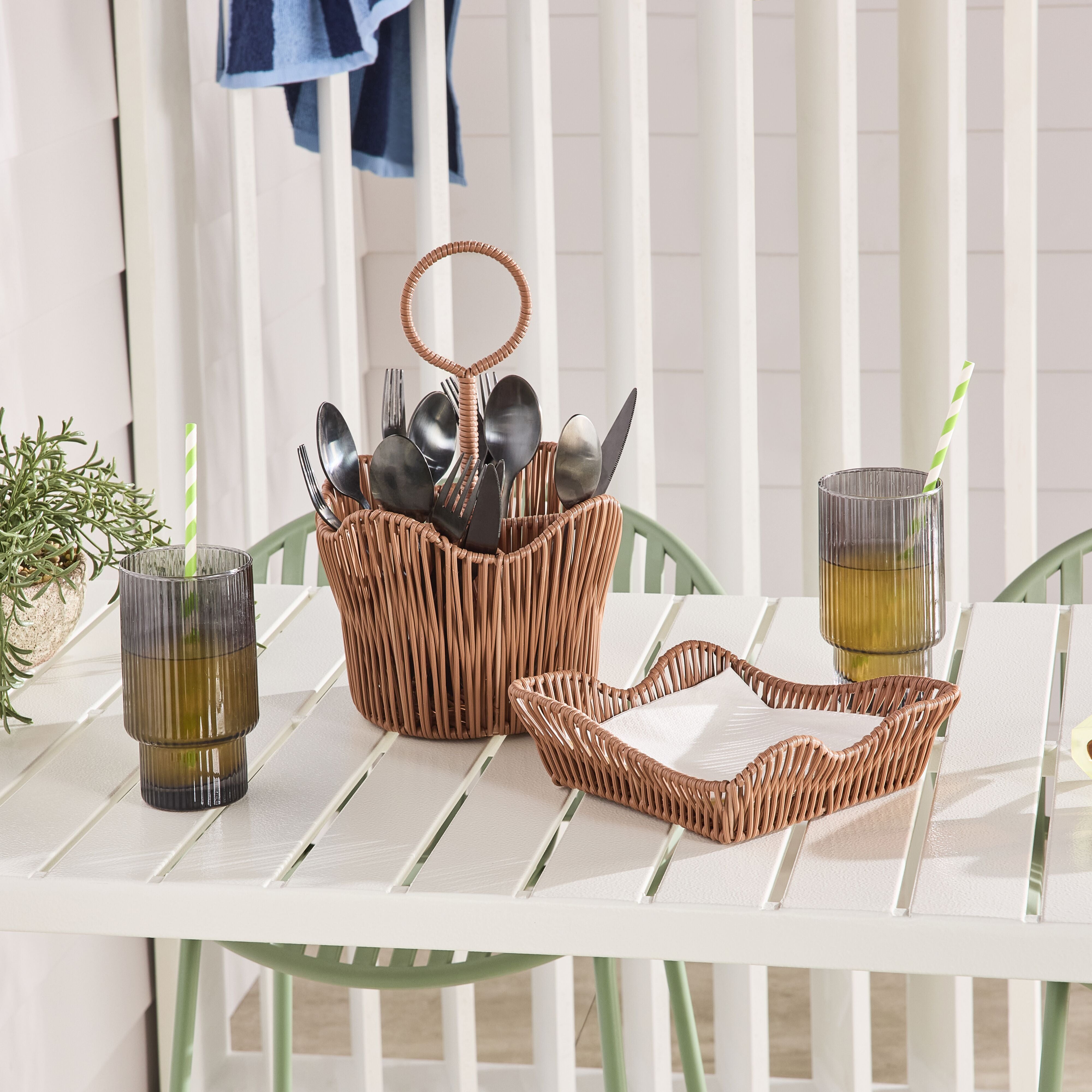 Sidney Woven Utensil Holder