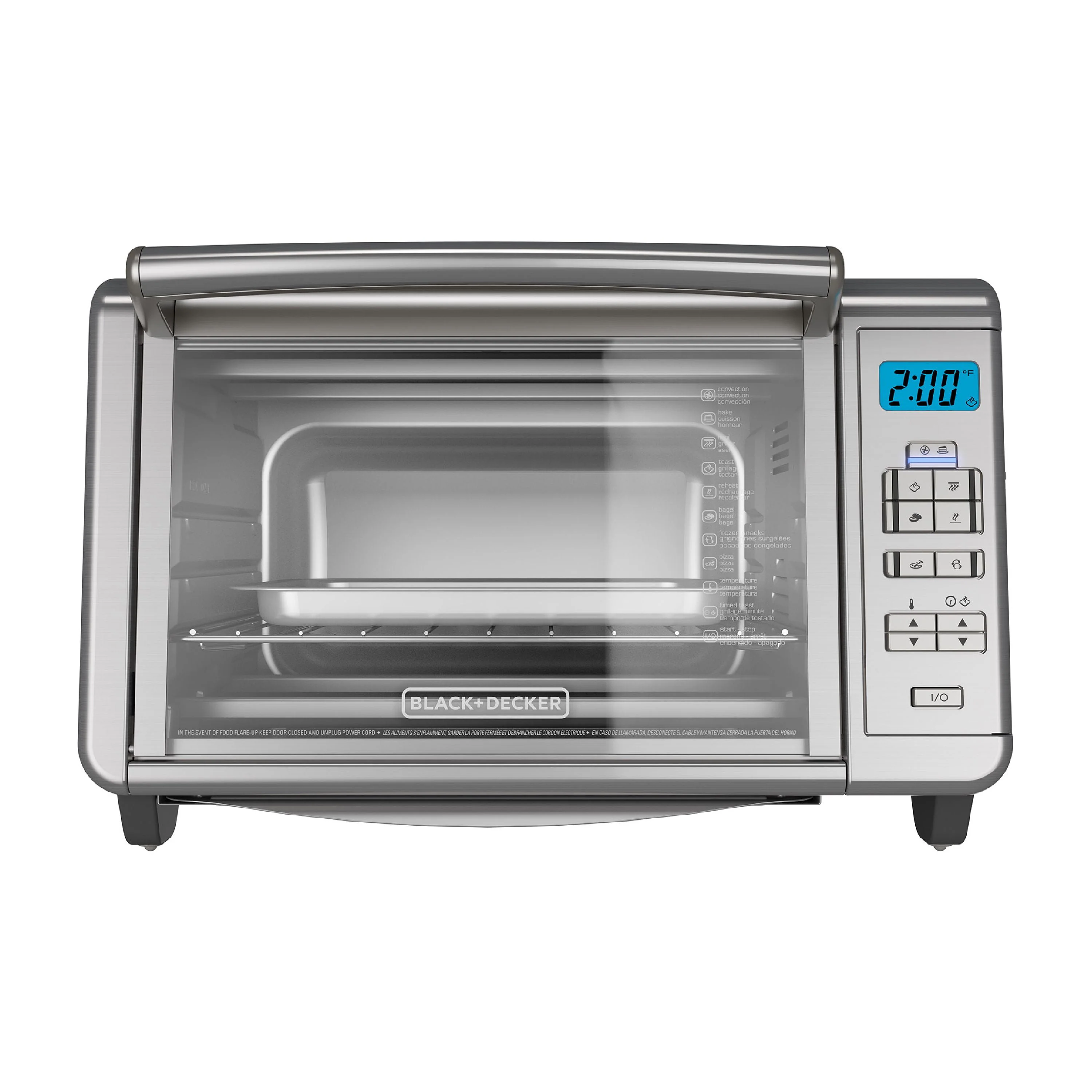 BLACK+DECKER 6 - Slice Digital Convection Toaster Oven, Stainless Steel, TO3280SSD