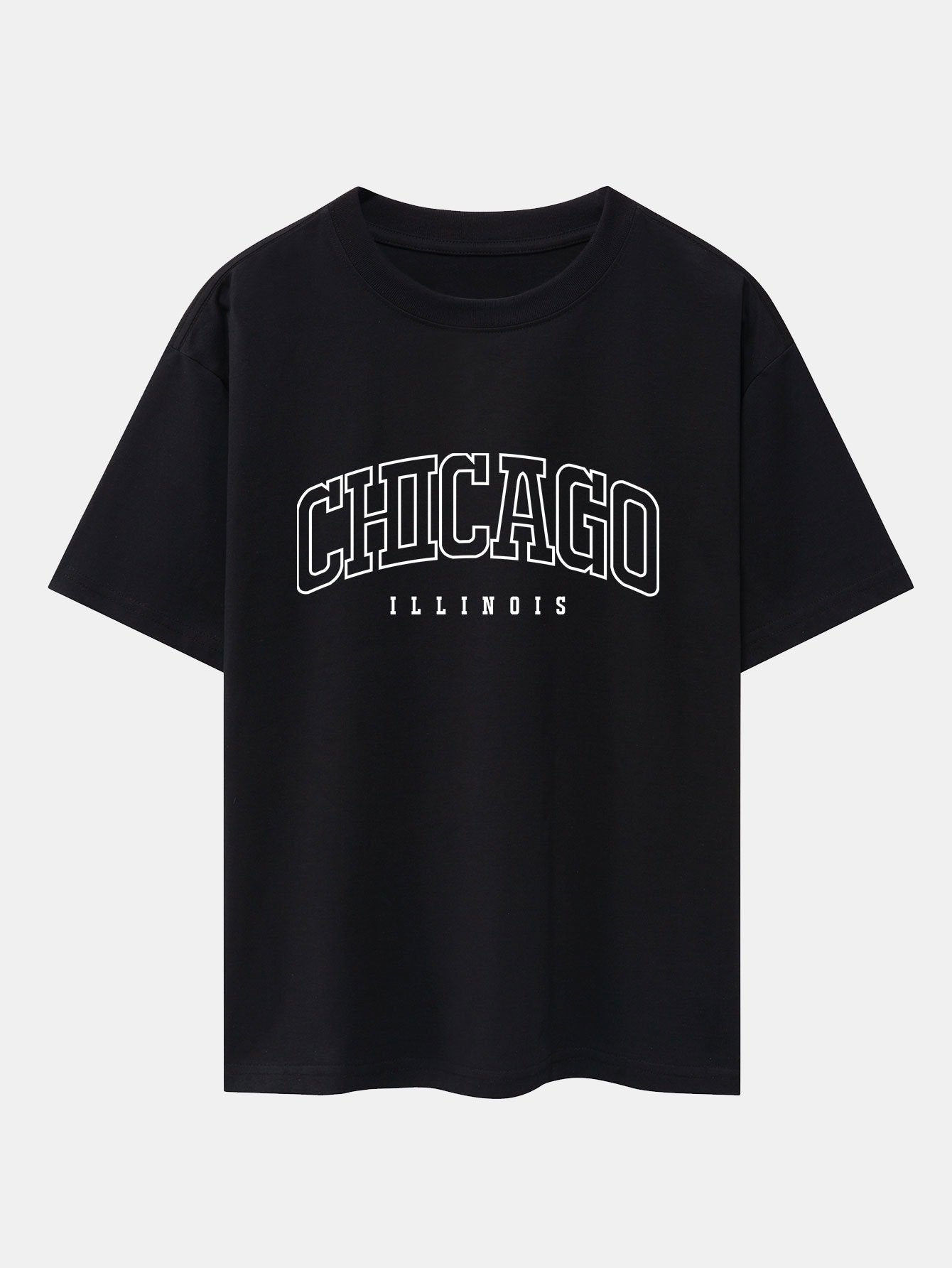 T-shirt oversize imprimé Chicago