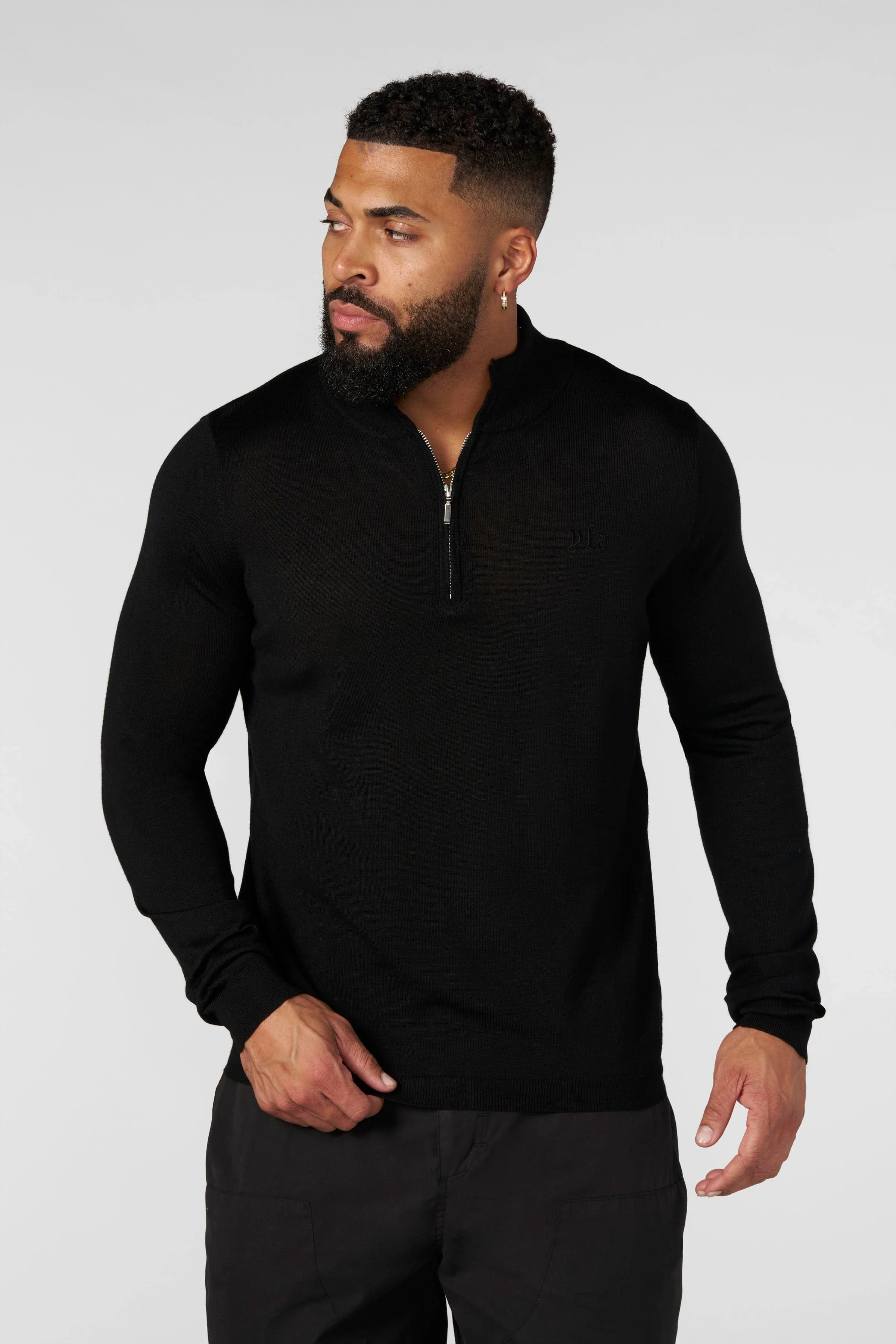 Monaco Wool Quarter-Zip Sweater