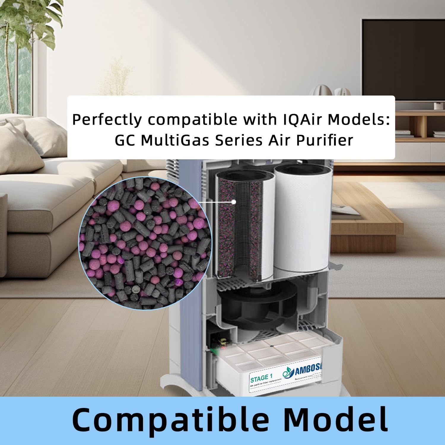 9 Pack Air filte-r Replacement Bundle Compatible with IQAir GC Series Air Purifie-r, True HEPA Replacement, and Activated Carbon Replacement