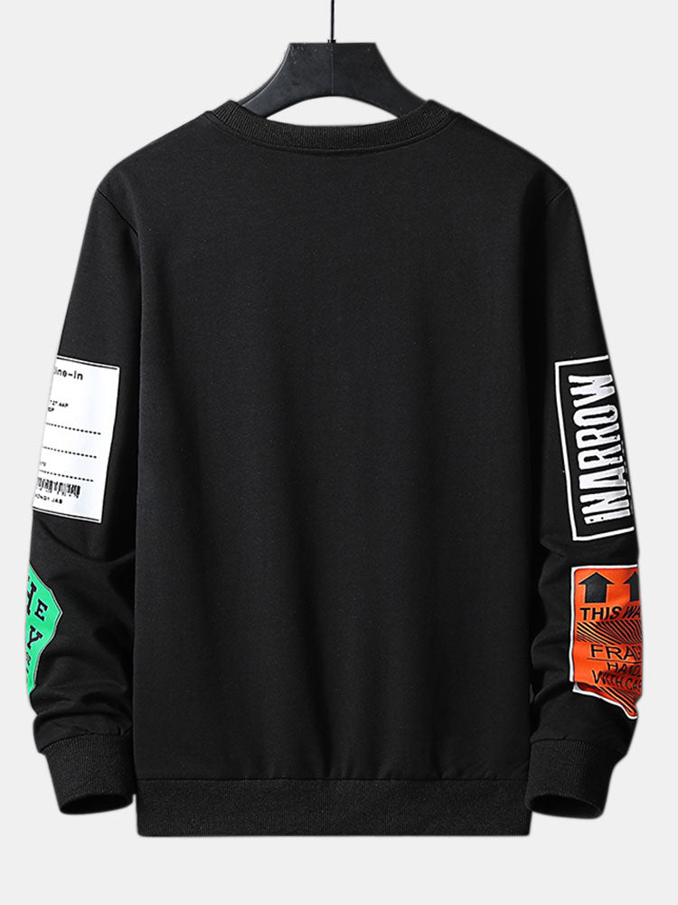 Sweat-shirt à slogan imprimé