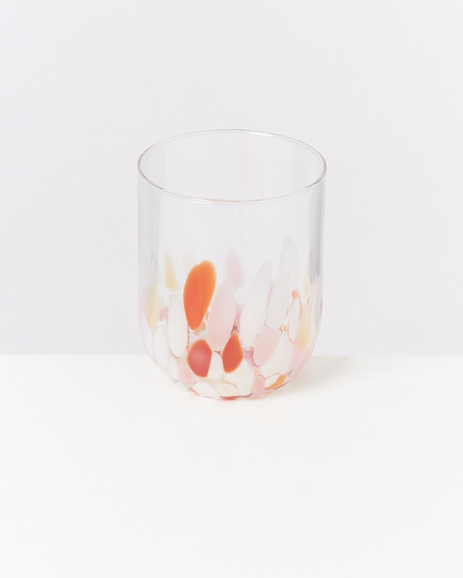 ALEGRIA - LARGE GLASS ROSÉ CORAL SET OF 4