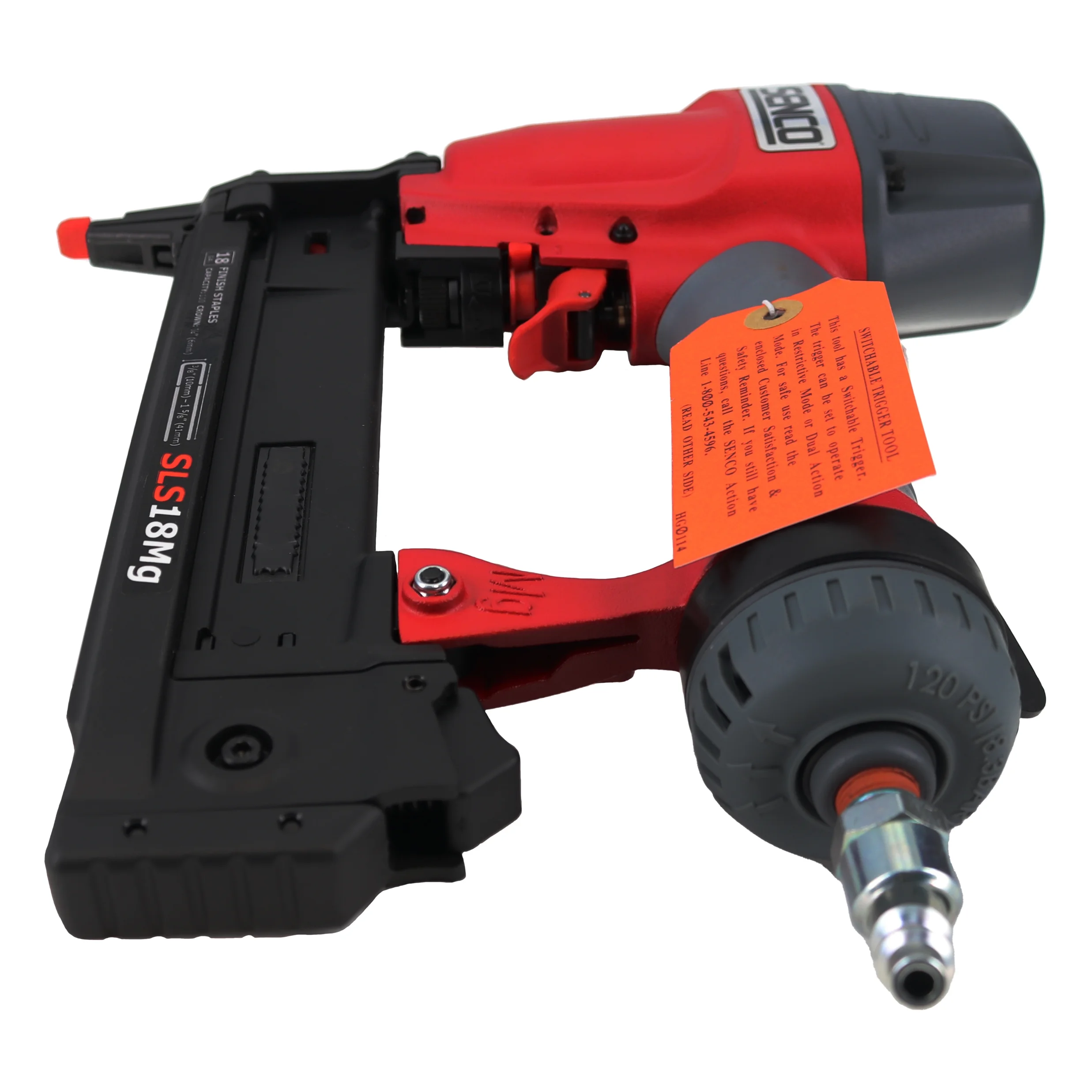 1W0021N SLS18MG 1-1/2 in 18 Gauge 1/4 in Crown Pneumatic Finish Stapler - Image 3
