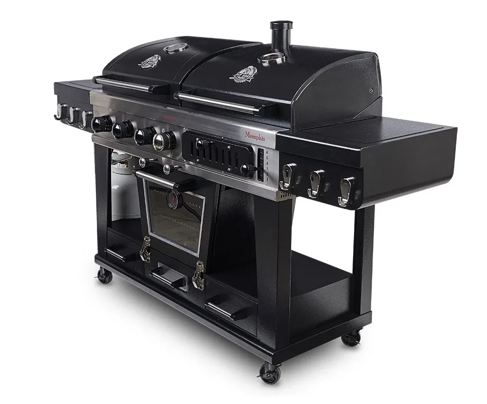 Pit Boss Memphis Ultimate Gas and Charcoal Combo Grill with Electric Smoker