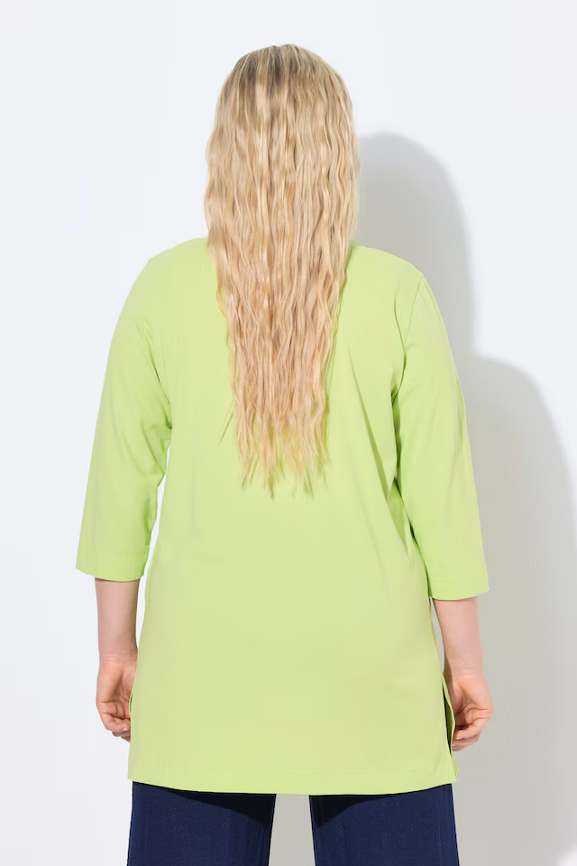Stretch A-Line 3/4 Sleeve Knit Top