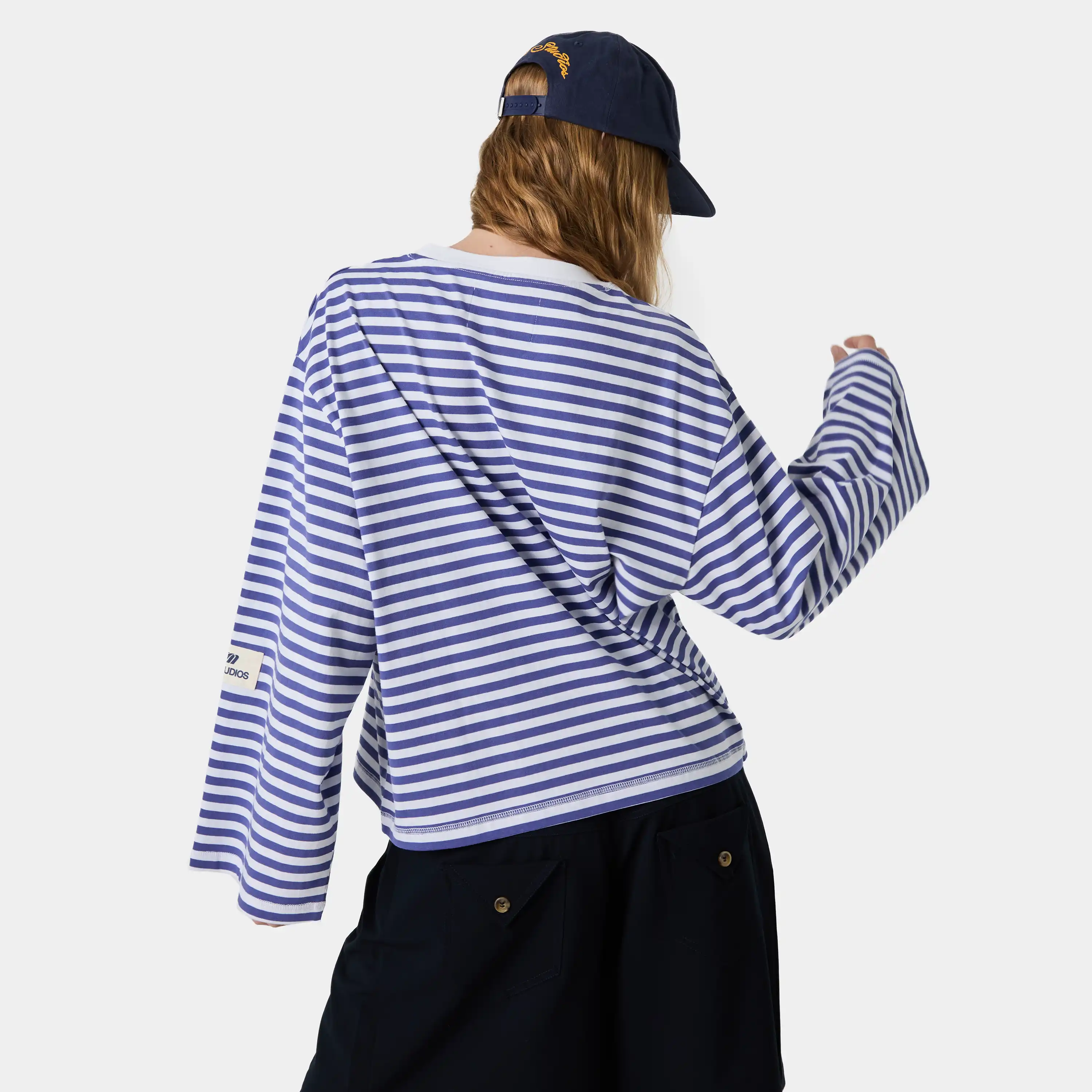 Horizon Striped Deep Cobalt Long Sleeve