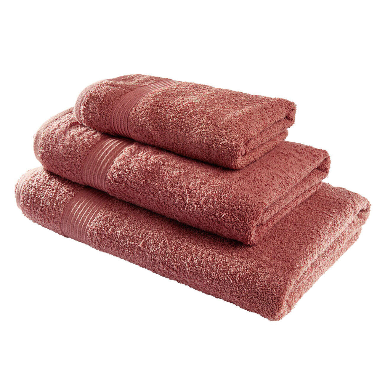 Drap de bain 70x130cm coton orange terracotta