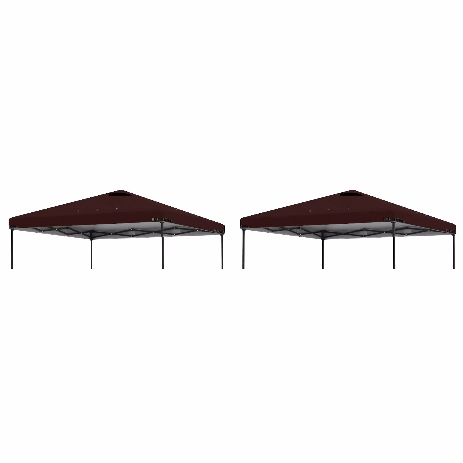Home Decor 2Pcs 10X10Ft Replacement Cover Tier Gazebo Roof Sunshade Outdoor Cover Sunshade Patio Pavilion Protective Cover(302X302cm/2Pack Blue) - Image 3