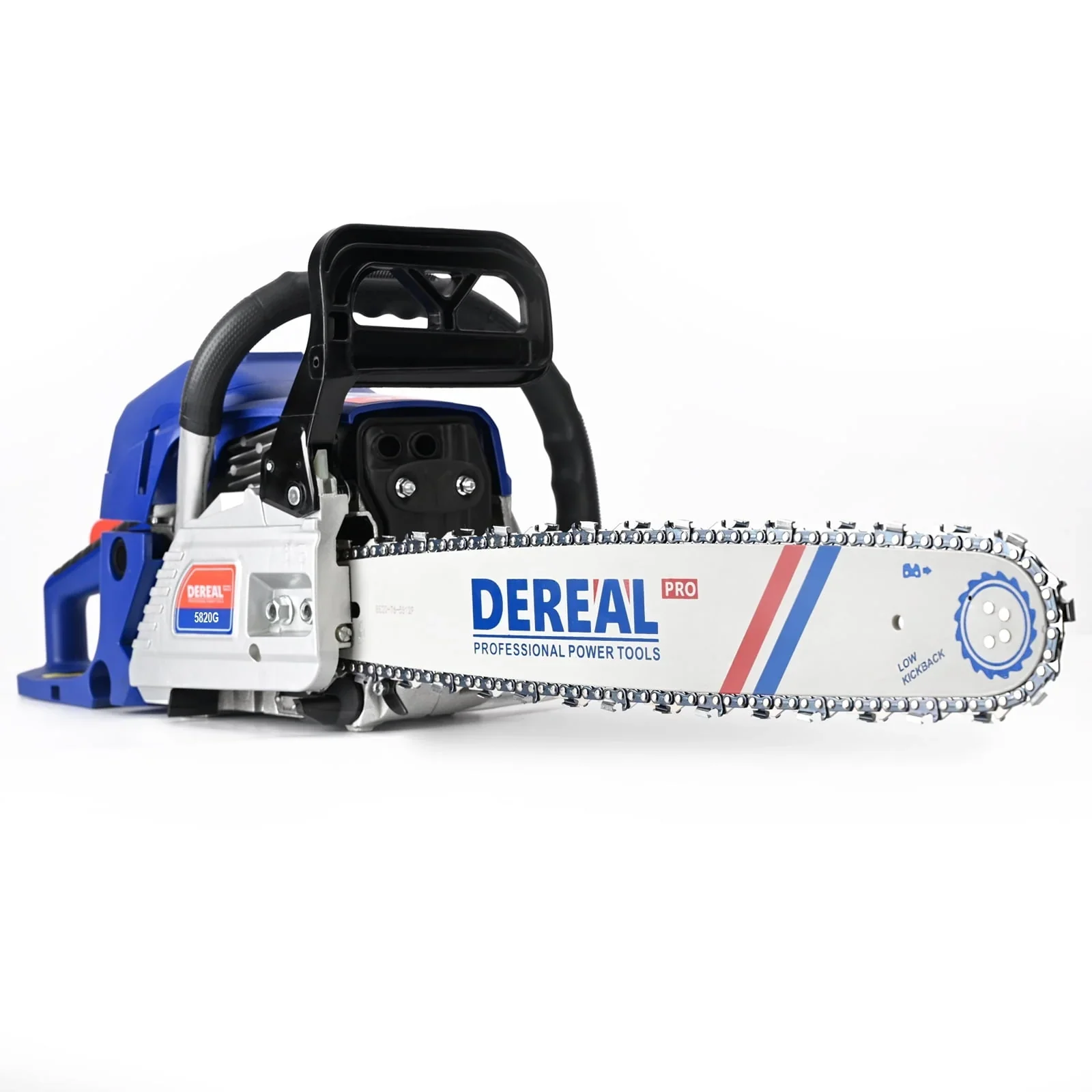 DEREAL 58CC Gas Chainsaw 18 in. 5820G 2 Stroke Gasoline Powered Chain Saws Handheld for Home Garden