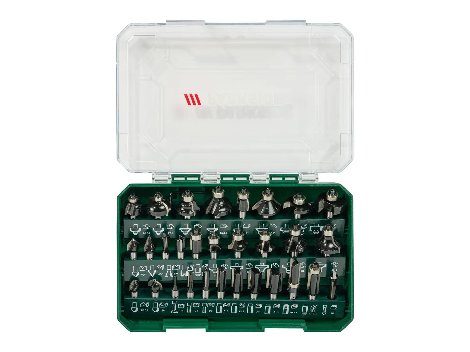PARKSIDE Set d'embouts de fraisage PFB 30 A1, 30 pices