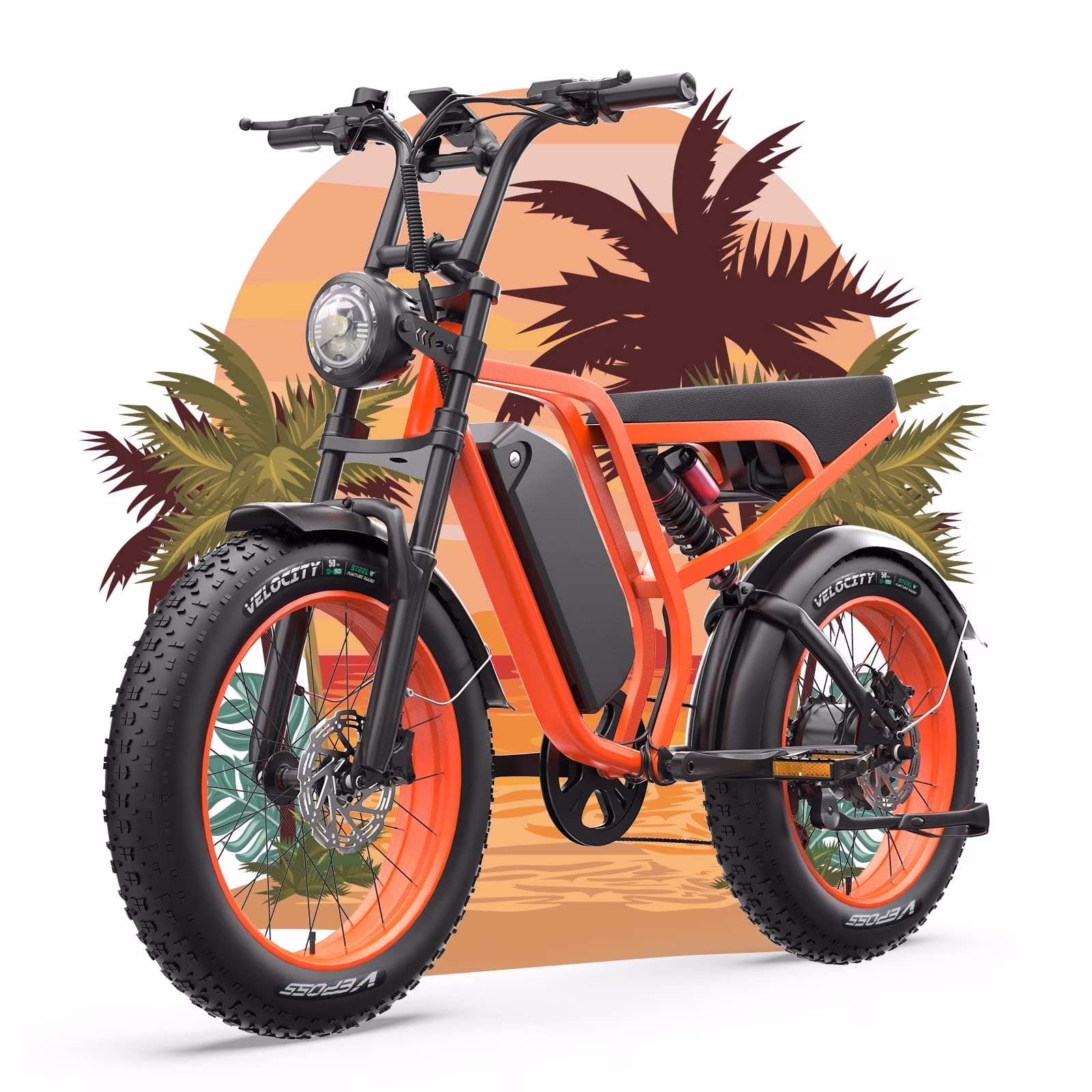 Bluvall Electric Bike, Peak 1500W 35MPH 20