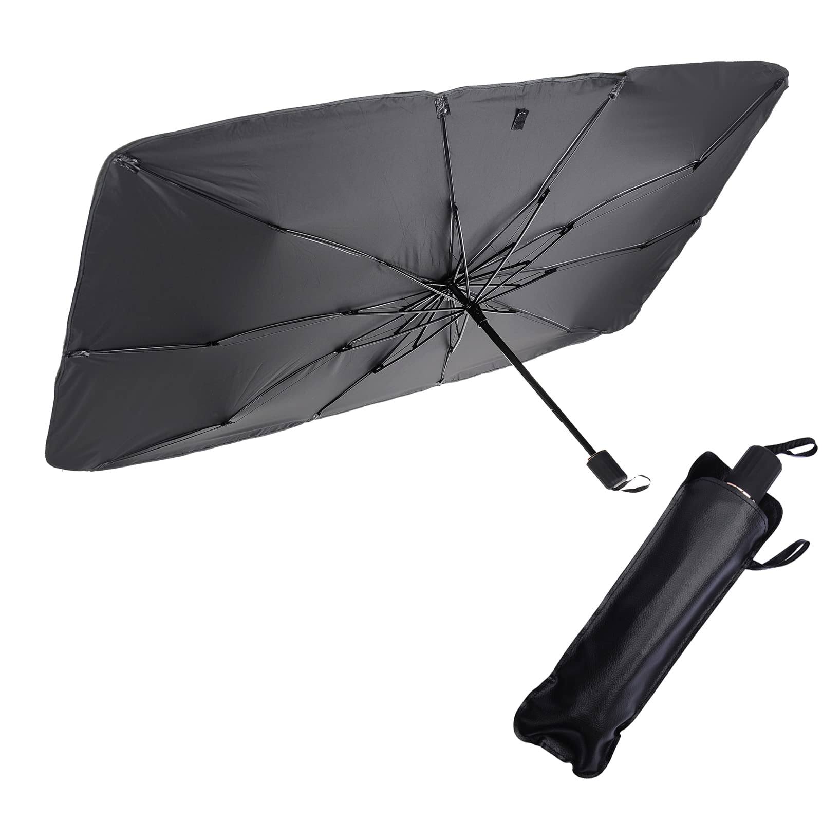 Foldable Car Windshield Umbrellas Large Size Sun Shade Umbrella for Front Windows Suitable Windshields of Various Models at MechanicSurplus.com
