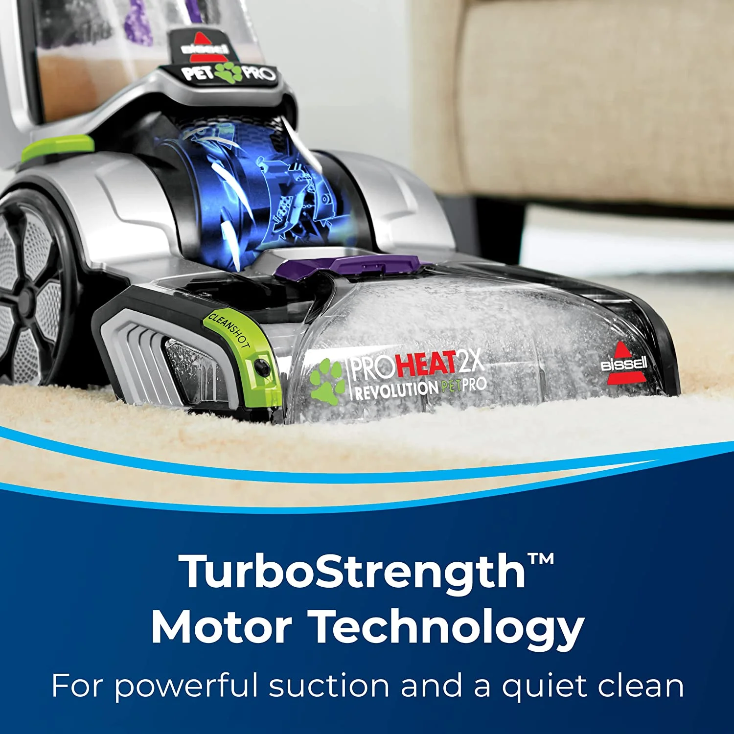BISSELL Proheat 2X Revolution Pet Pro Plus Upright Deep Cleaner 3588F