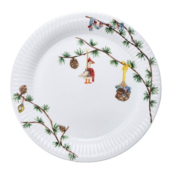 Hammershøi Christmas tallerken 27 cm hvit m/dekor