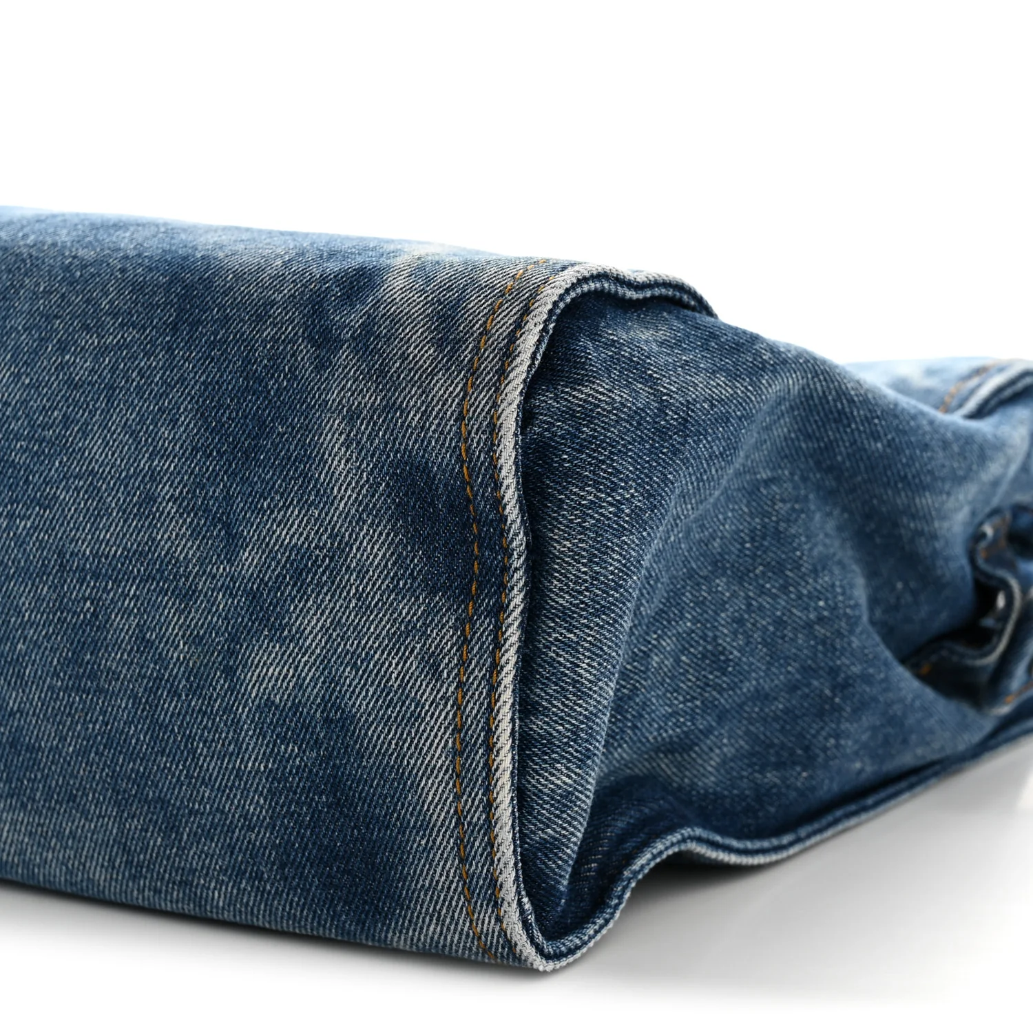 Denim Medium Shopping Bag Blue