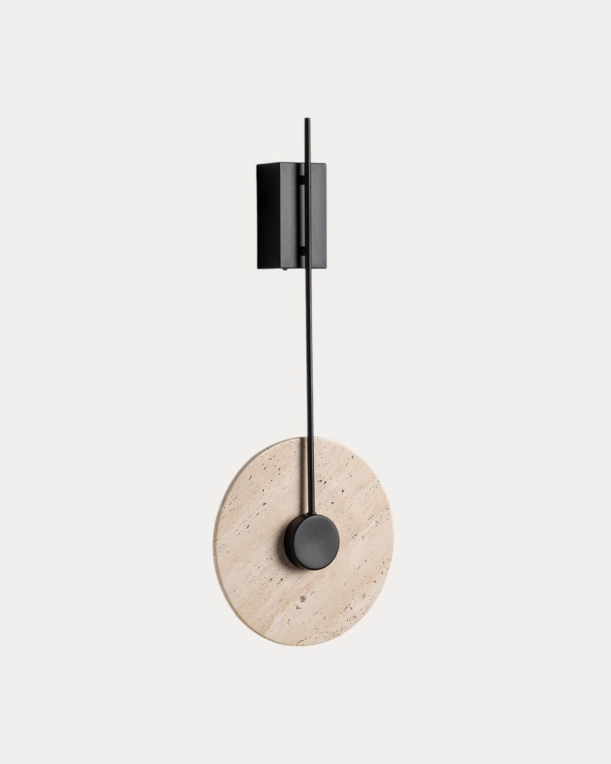 Nadir - Aplique de Pared Led de Metal con Mármol Travertino Nadir