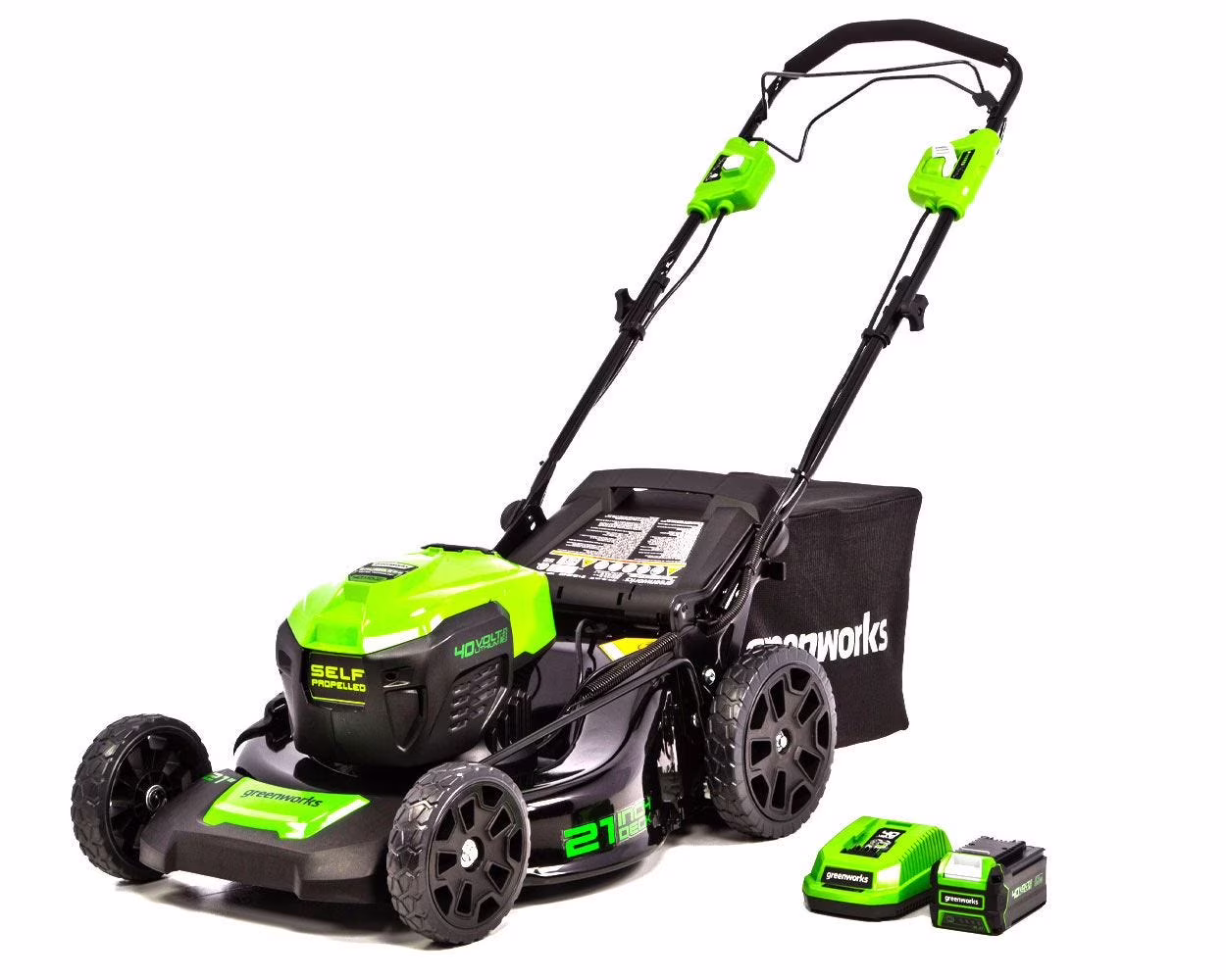 40V 21-inch Brushless Self-Propelled Lawn Mower W/5.0 Ah Battery and Charger, 2516402