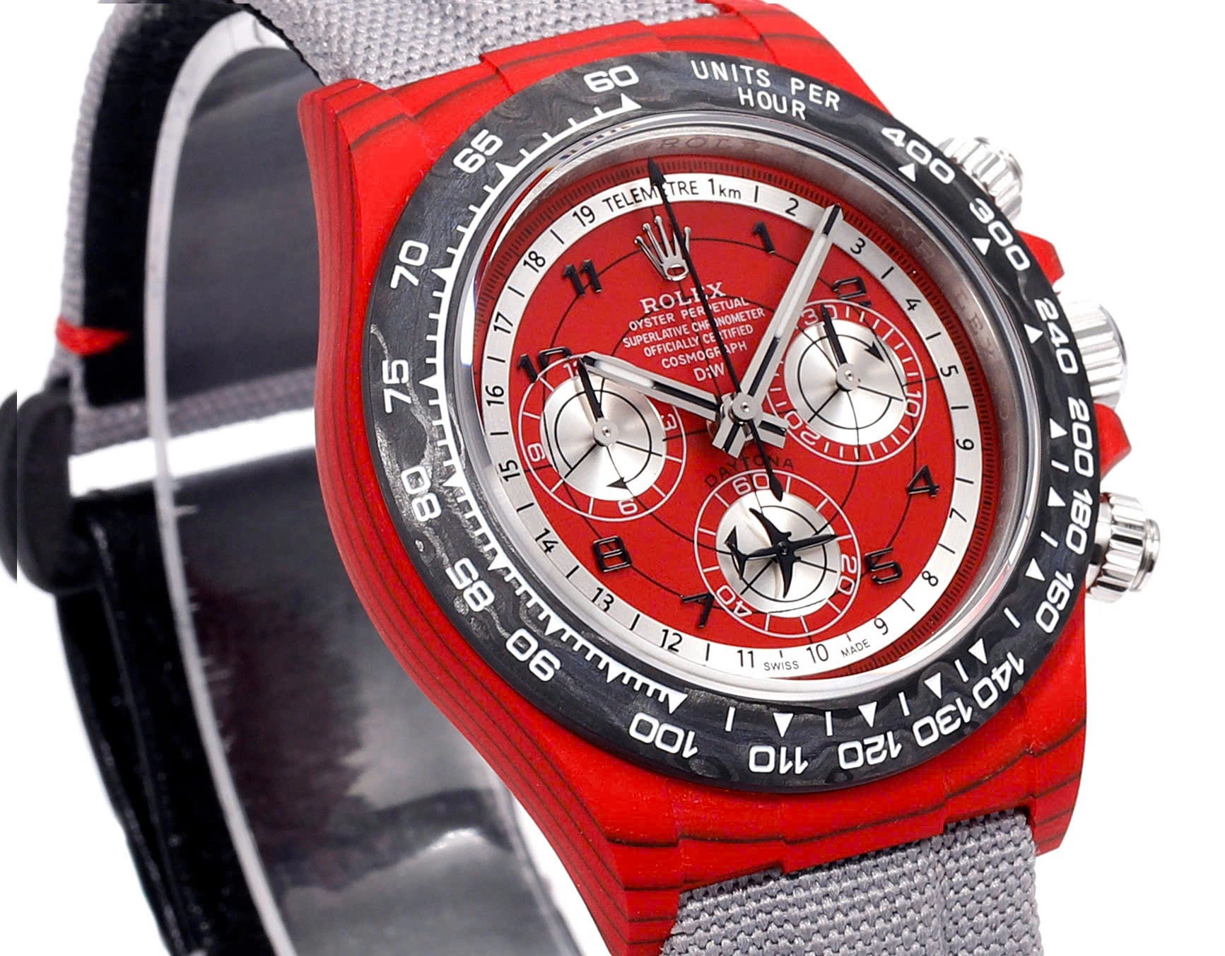 [Super Clone]Rolex Daytona DIW Carbon AVIA Red 40mm Replica 1:1 – Top Quality Version