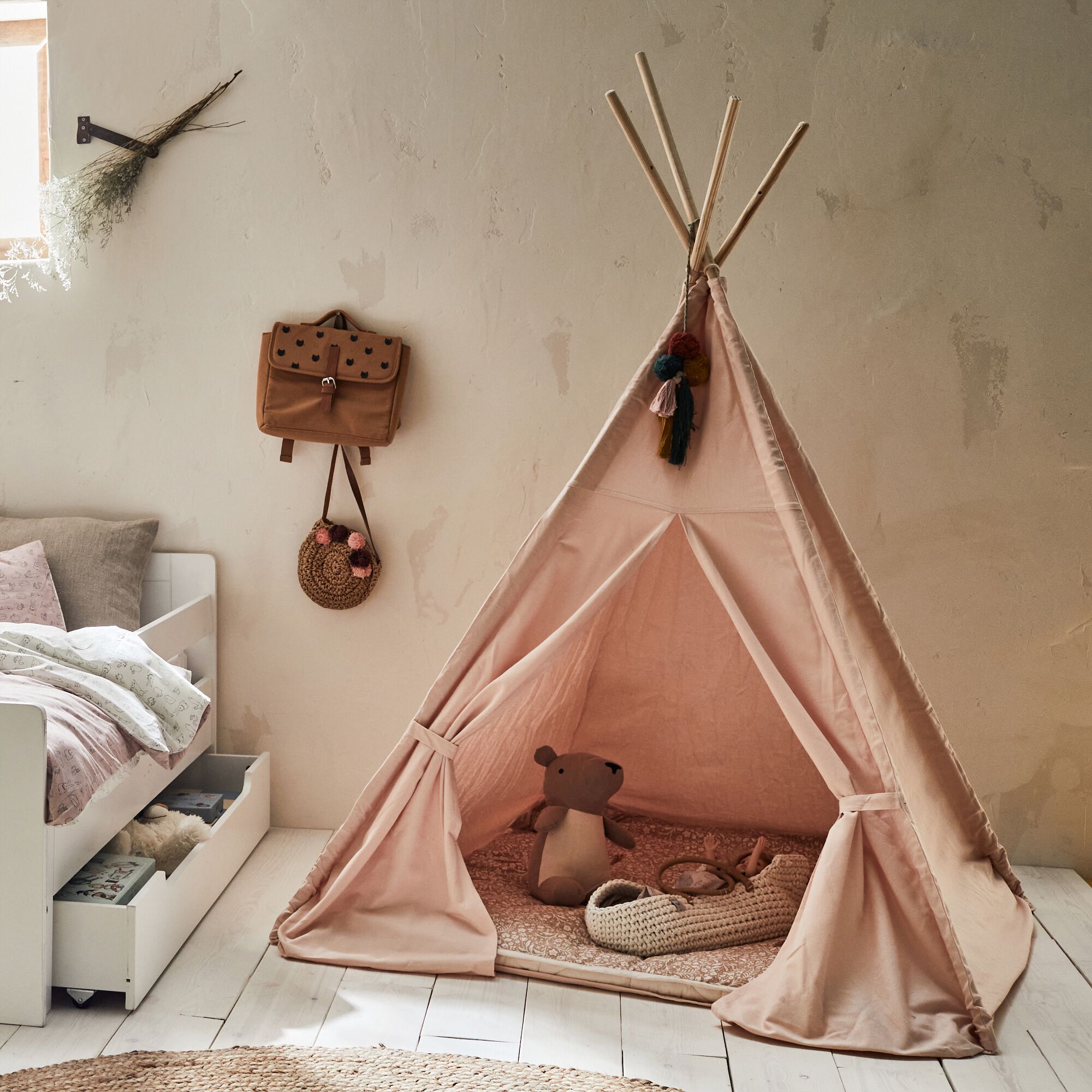 ROCHELLE - Tipi pour enfant - rose sable