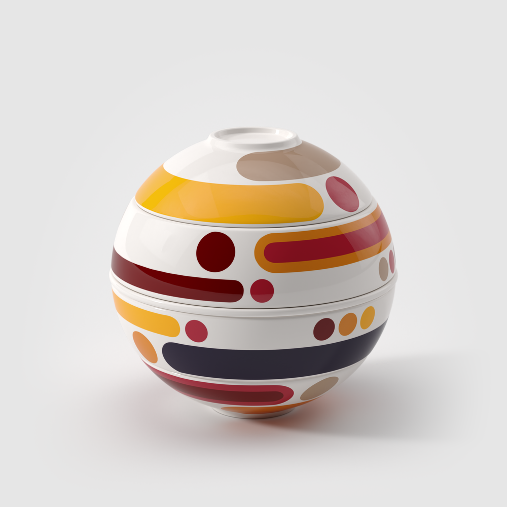 La petite Boule Snacking set - Multi-colored, Premium Porcelain