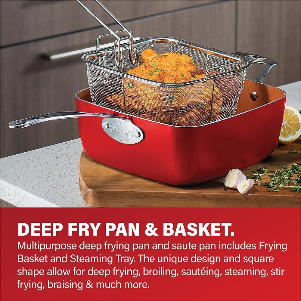 32 Pcs Pots and Pans Set Non Stick, Cookware Set with Bakeware and Premium Food Storage Set Nonstick Pots and Pans Set, Red(Red) - Image 10