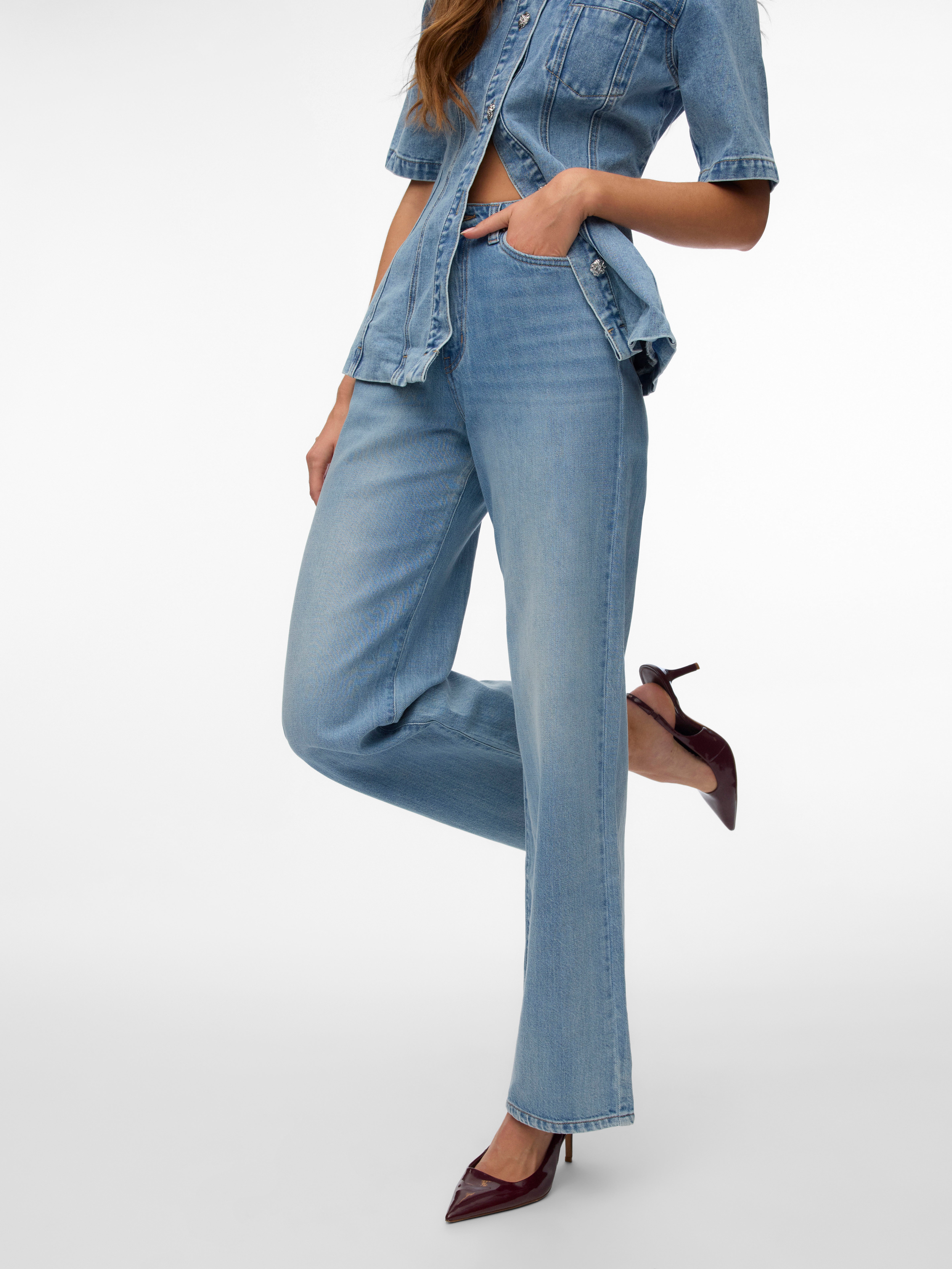 VERO MODA® VMVEGA High rise Wide Leg Fit Jeans