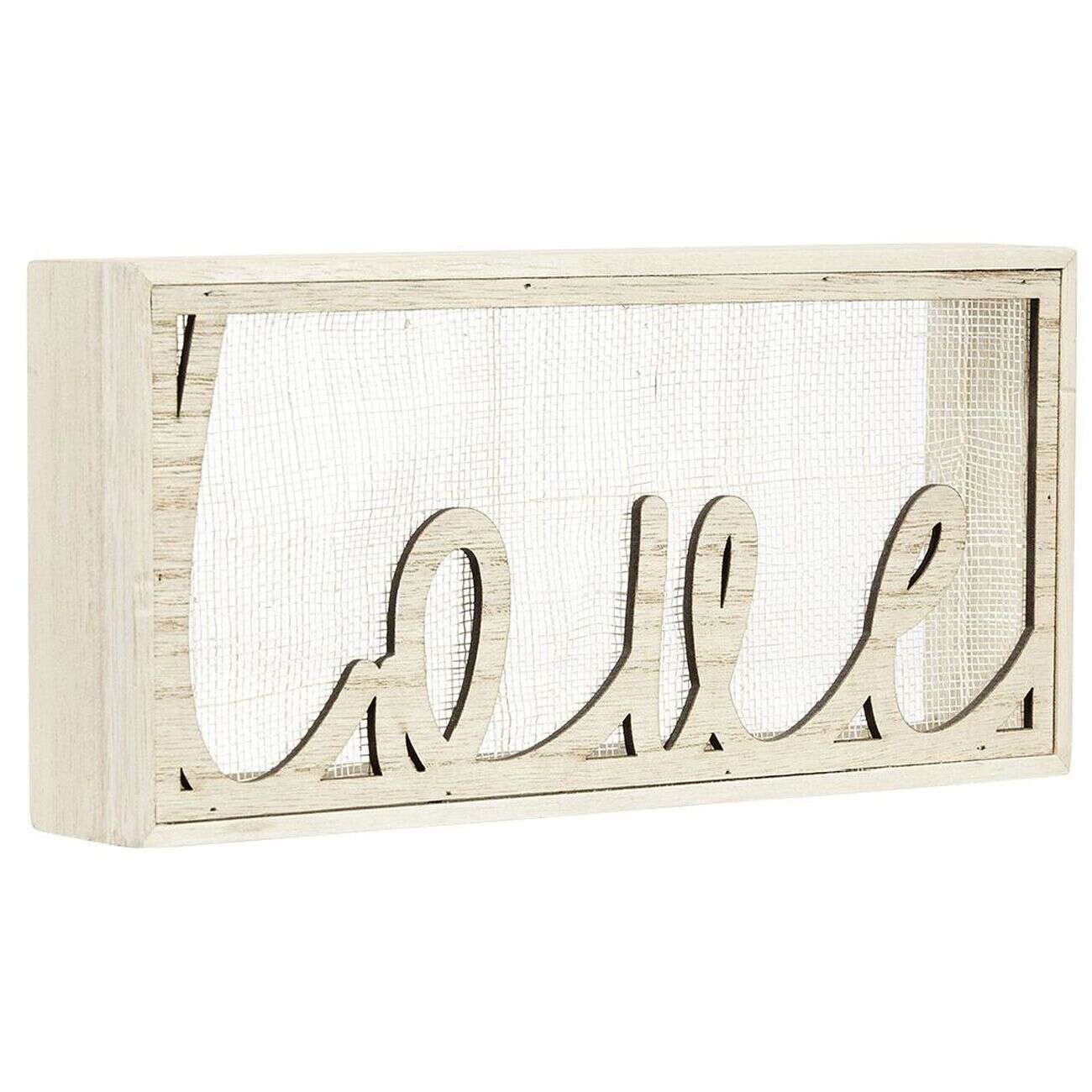 Mot à poser en bois marron 23x4xH11cm