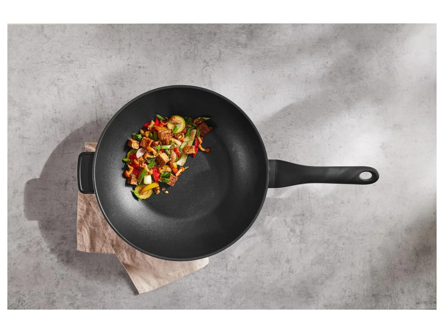 SILVERCREST Wok en fonte d'aluminium,  32 cm