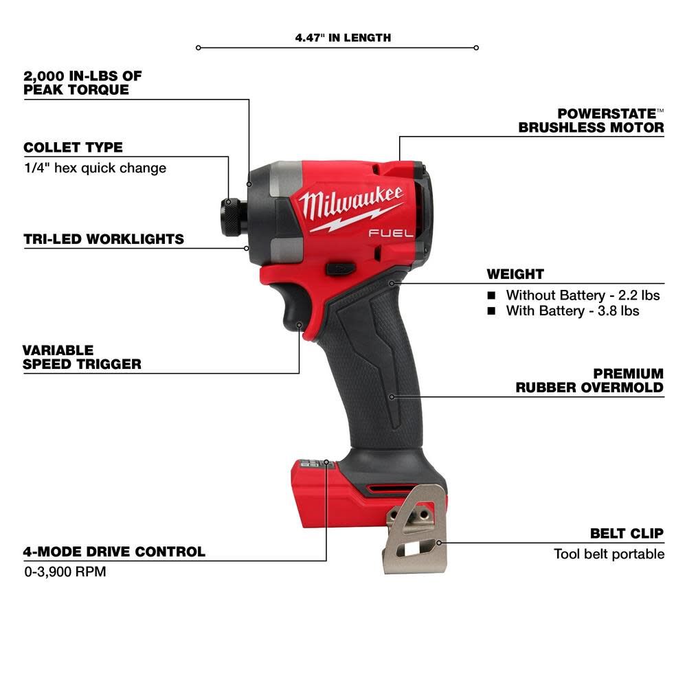 Kit combiné d'outils Milwaukee M18 FUEL 7