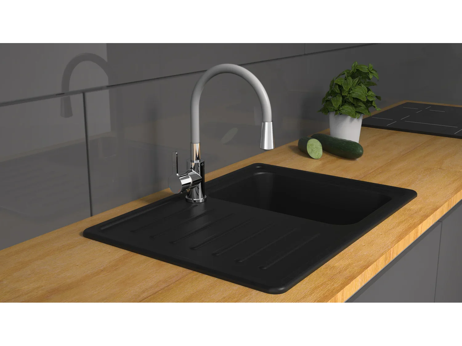 Eisl Mitigeur de cuisine Flexo, avec fonction Cold Start