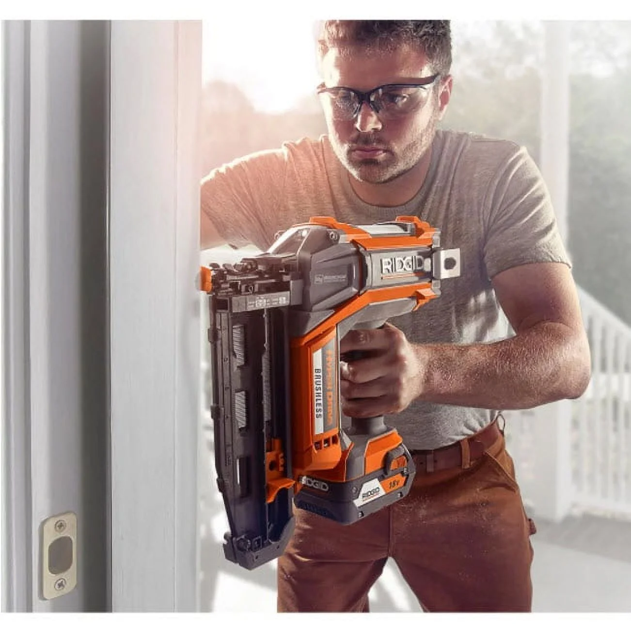 Ridgid Hyperdrive 16 Gauge 18v Brushless 2 - 1/2 In. Straight Finish Nailer