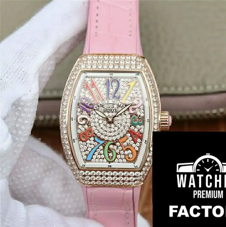 Franck Muller Vanguard Ladies ABF Factory Pink Strap
