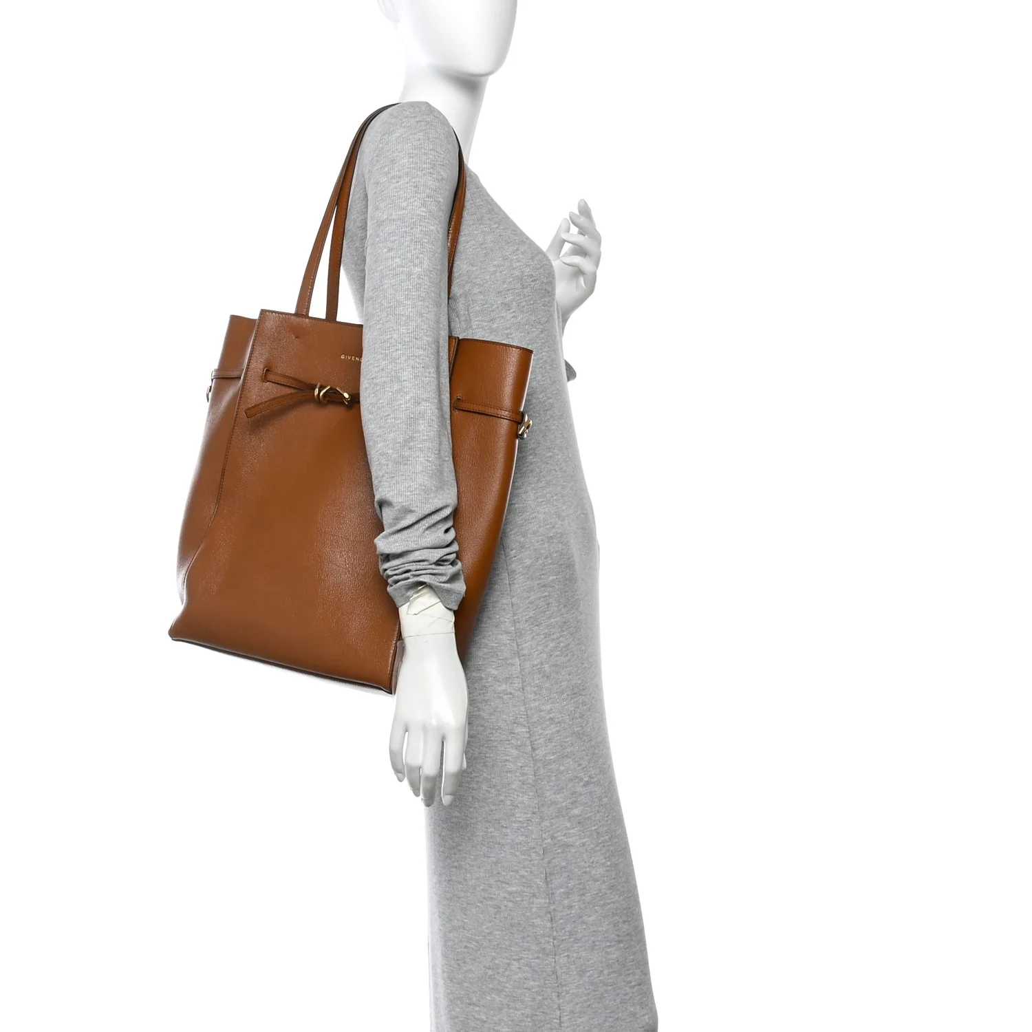 Tumbled Buffalo Voyou Medium North South Tote Soft Tan