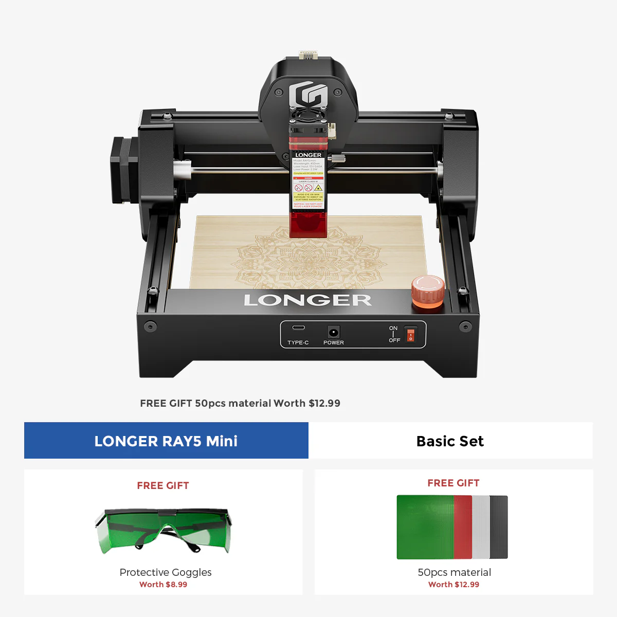 Graveur laser miniature RAY5 plus long
