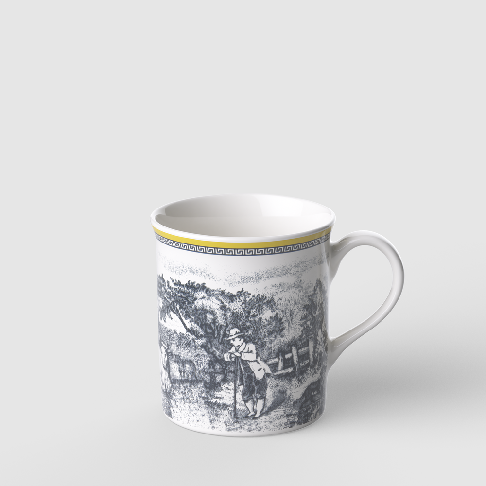 Audun Mug - Multi-colored, 8.5 oz, Premium Porcelain