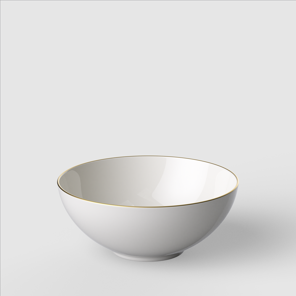Anmut Appetizer/ Dessert Bowl - White, 8.2 oz, Premium Bone Porcelain