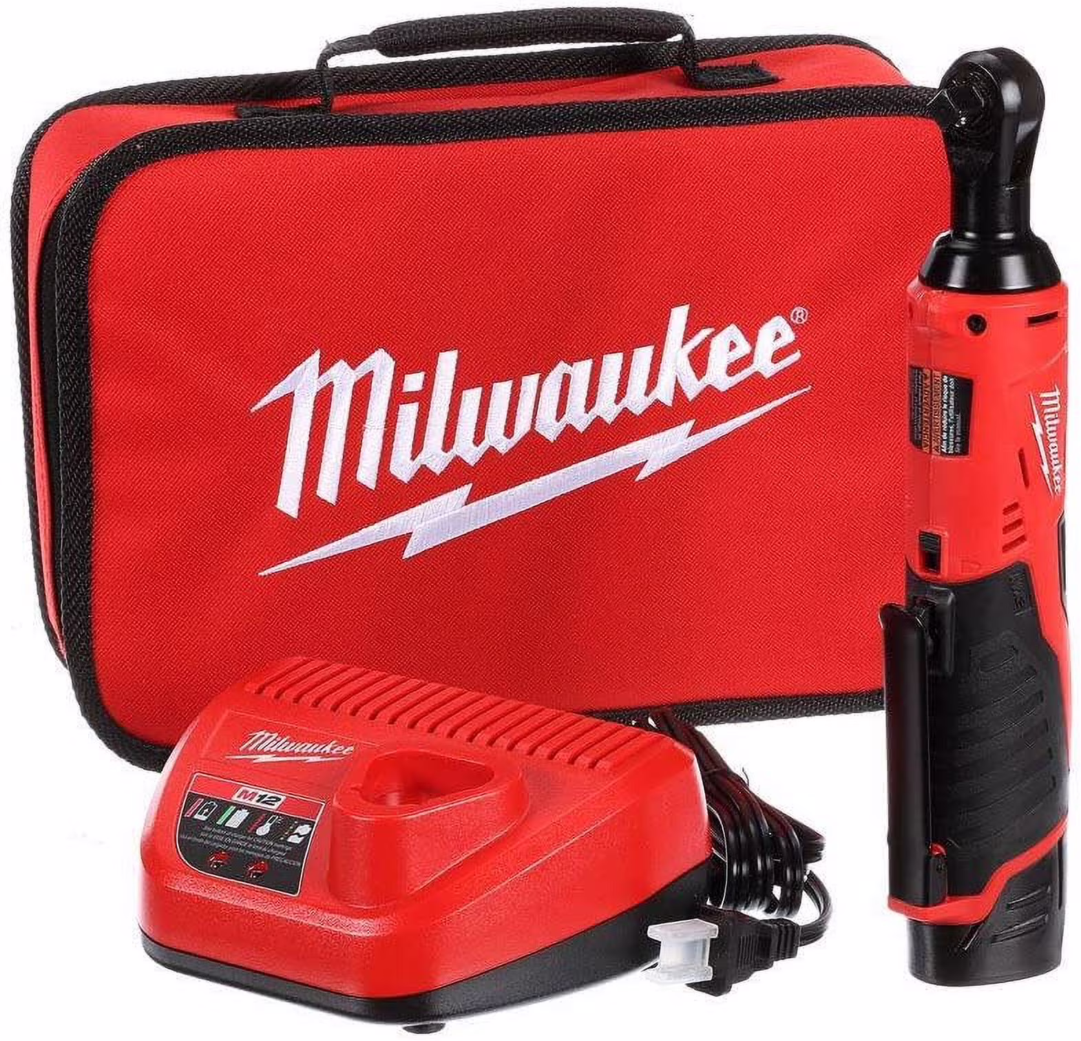 Milwaukee 3/8 - in Cordless M12 Lithium - Ion Ratchet Kit (Ratchet Kit W/Tool Bag)